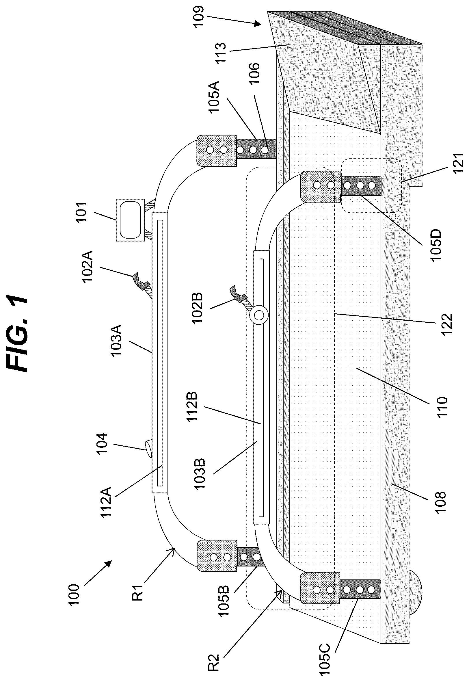 Patent US12157031 — Exercise treadmill — Figure 1