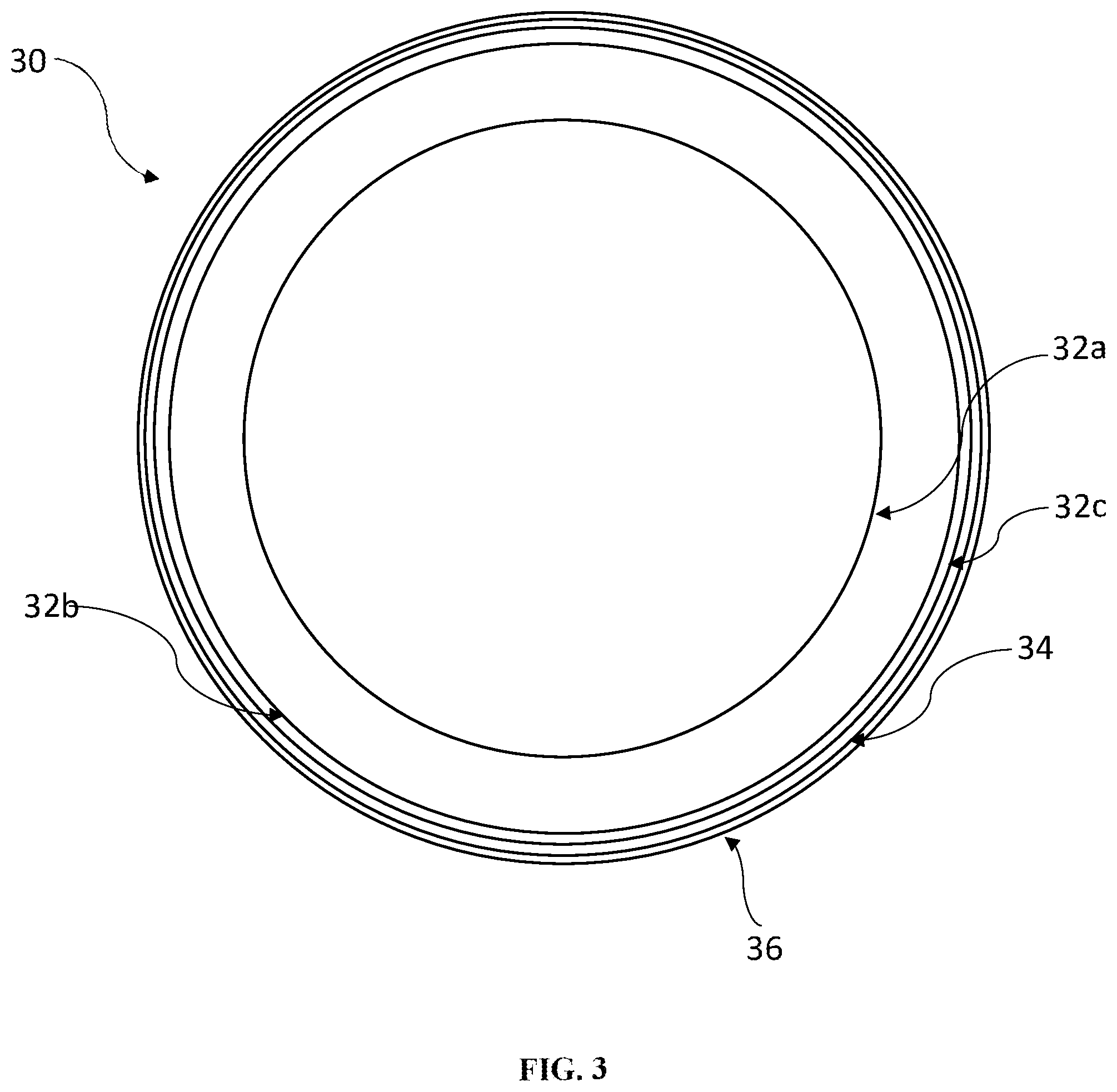 Patent US12157036 Figure 3 – Multi-layer golf balls with increased interlayer adhesion