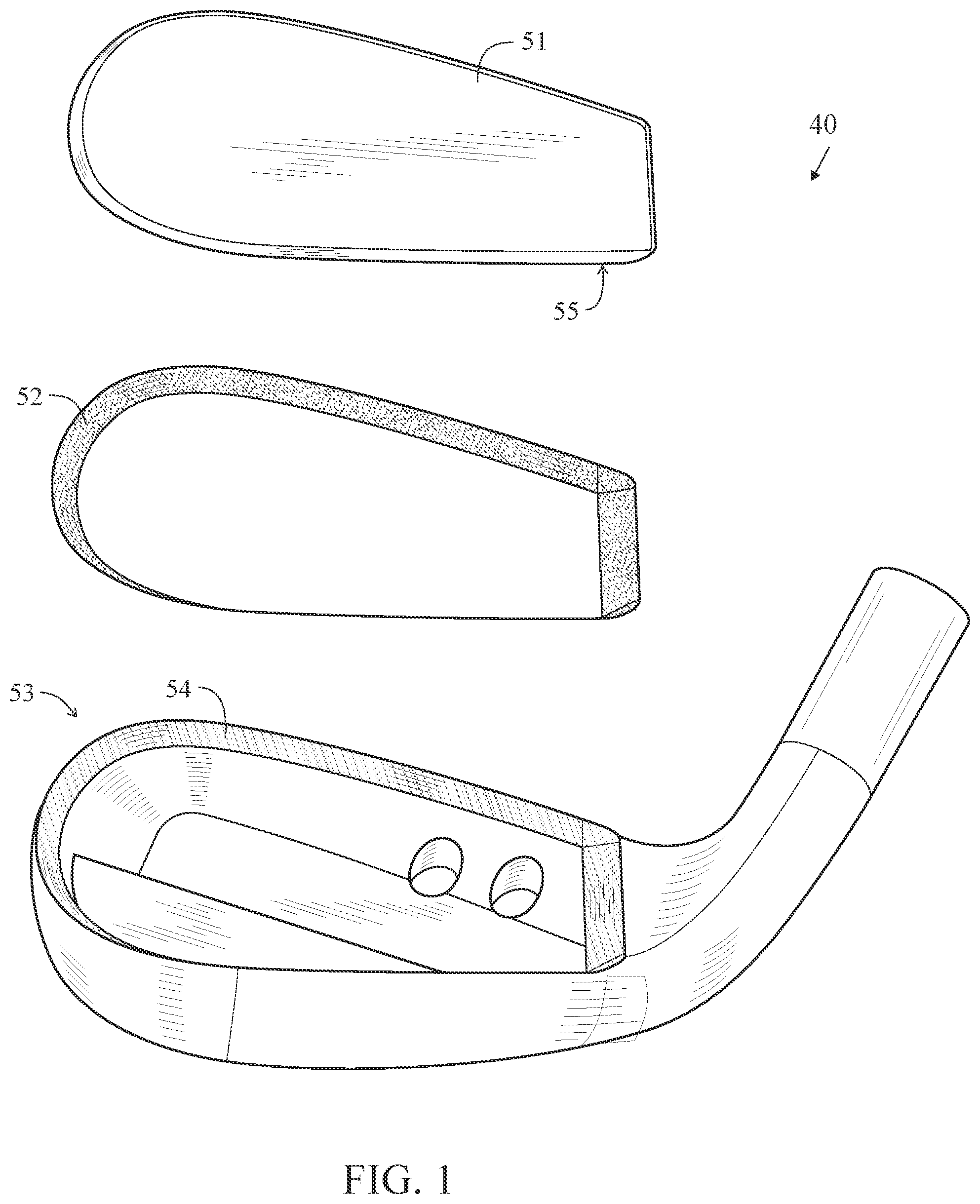 Patent US12157038 Figure 1 – Golf club head with miter joint for brazing