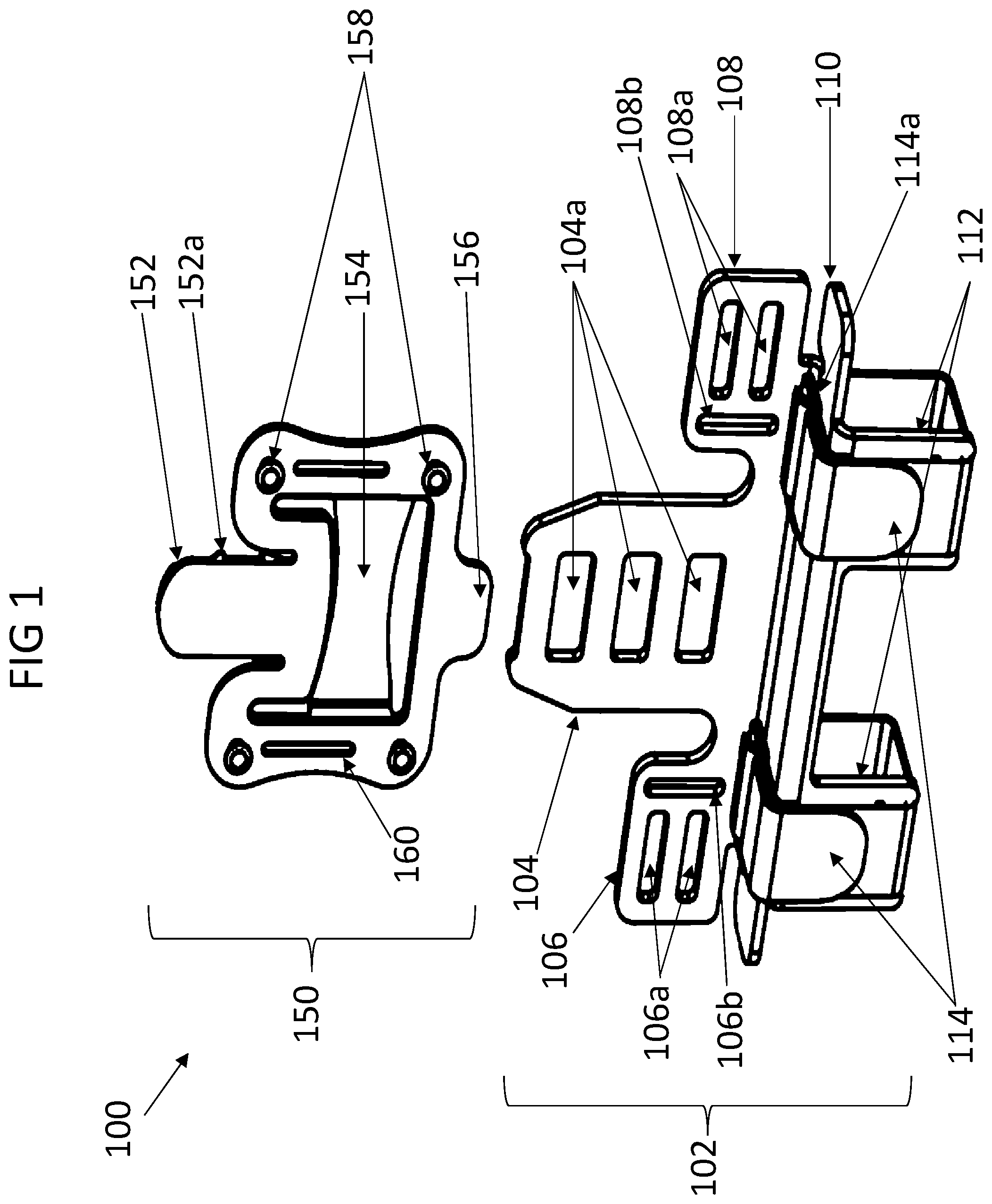 Patent US12157049 Figure 1 – Accessory mounting system for one-wheel electric skateboards and other one and two wheeled vehicles