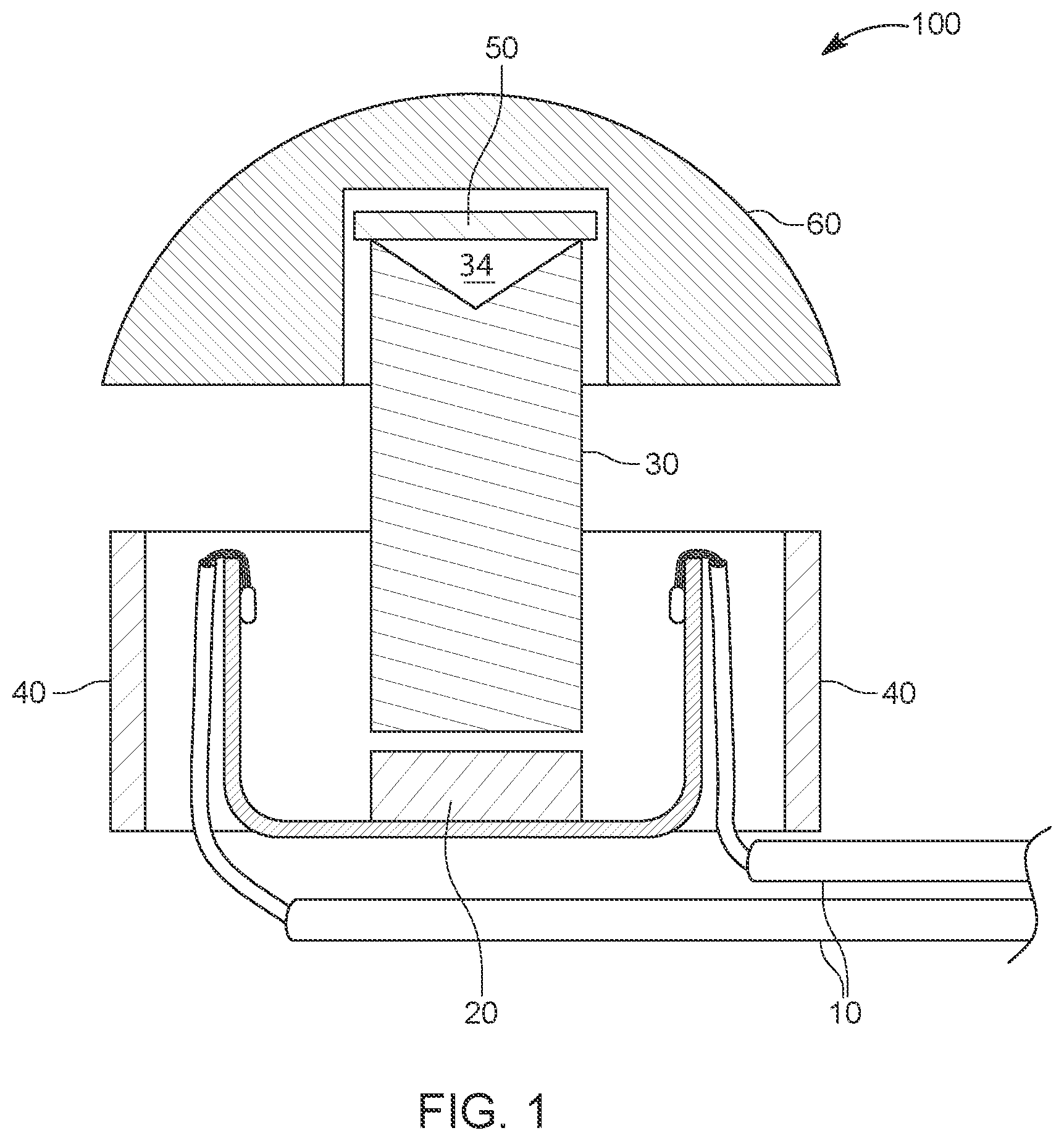 Patent US12157067 — Durable programmable illuminated replica eye and a method of making the same — Figure 1