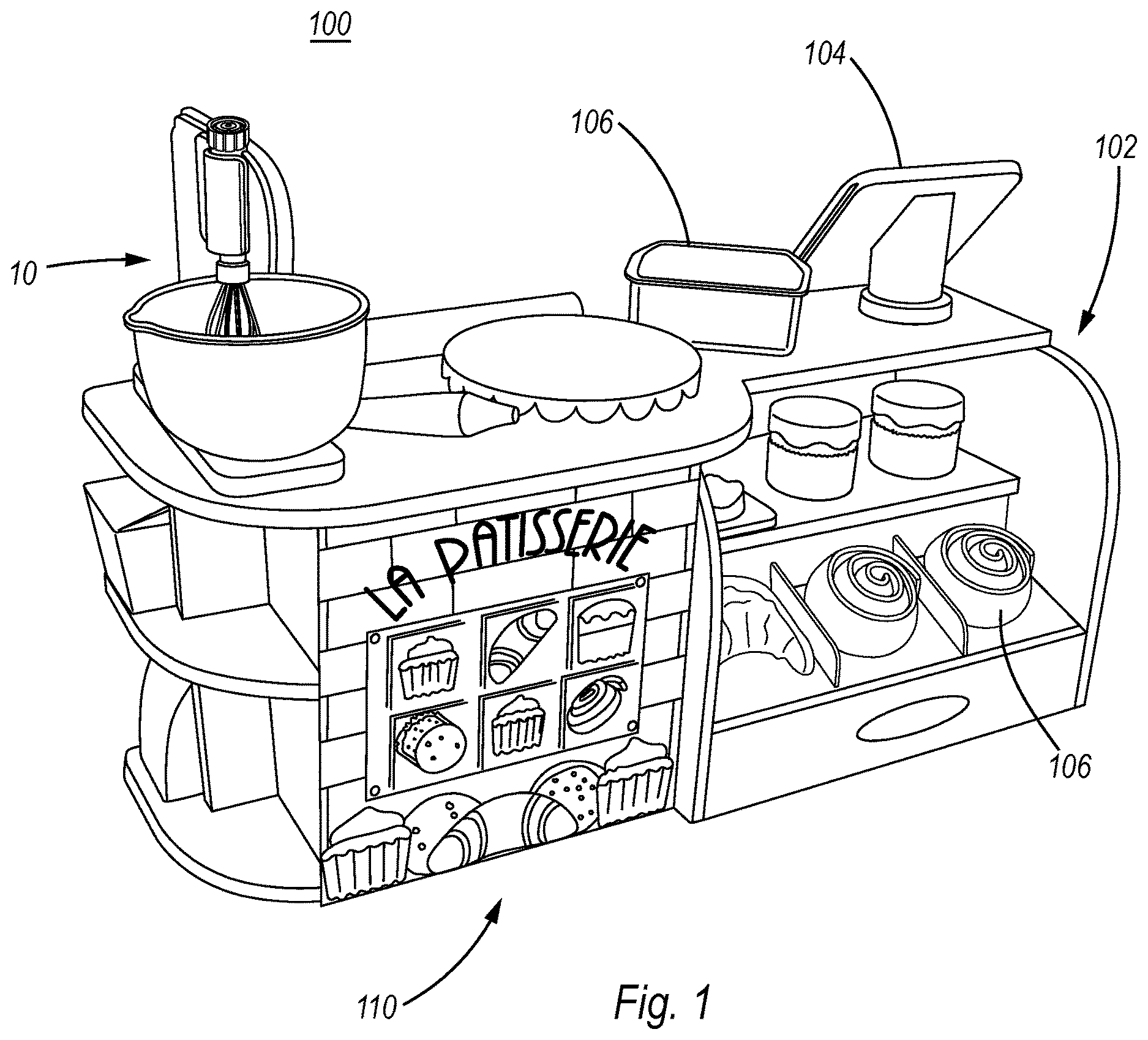 Patent US12157069 — Stand mixer toy — Figure 1