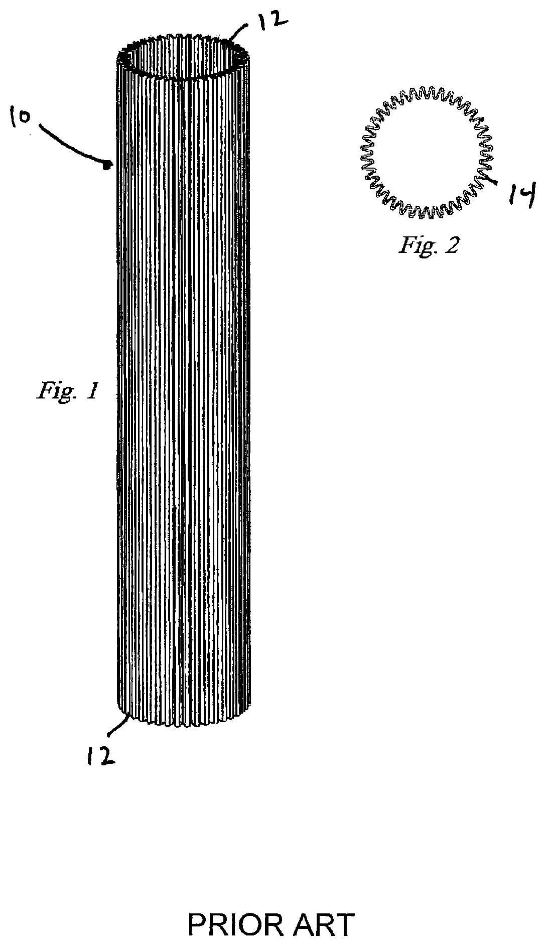 Patent US12157084 — Pleated media for a conical shaped filter element — Figure 1