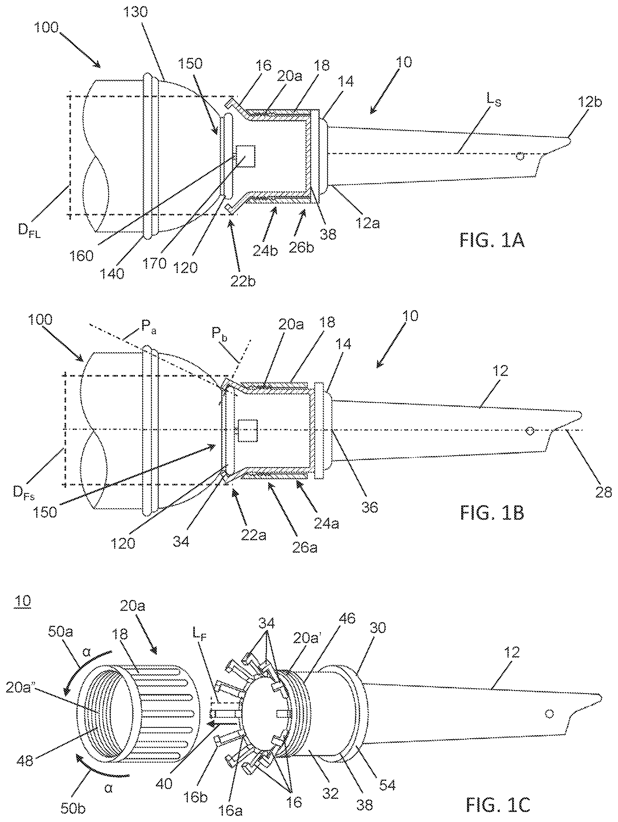 Patent US12157100 — Shaking adapter for a power tool — Figure 1