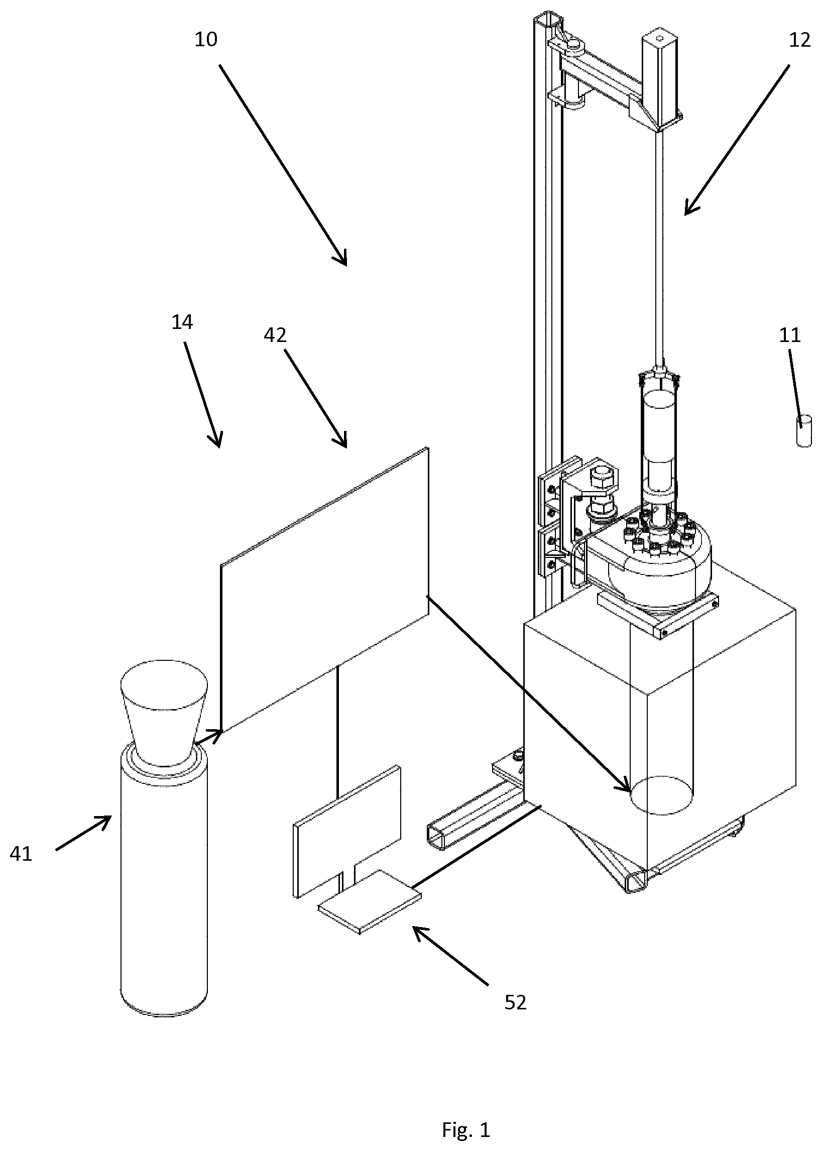 Patent US12157103 — System for chemical transformation of 3D state materials — Figure 1