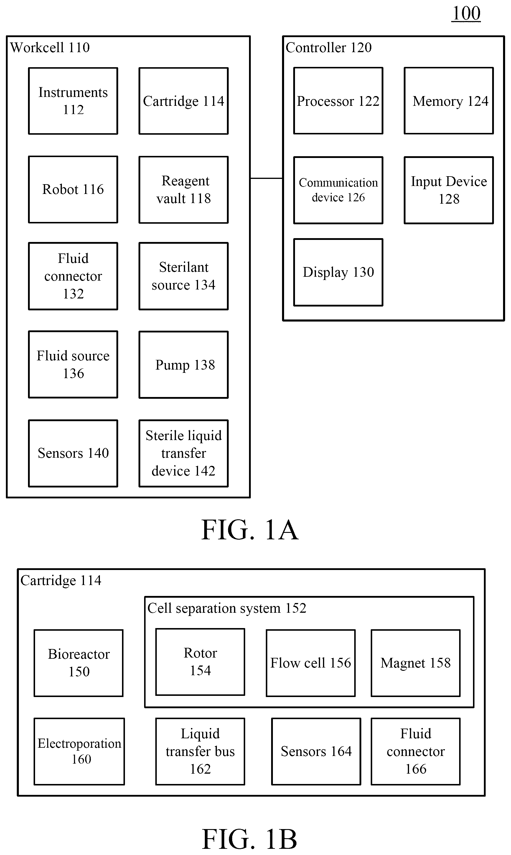 Patent US12157119 — Systems and methods for cell processing — Figure 1