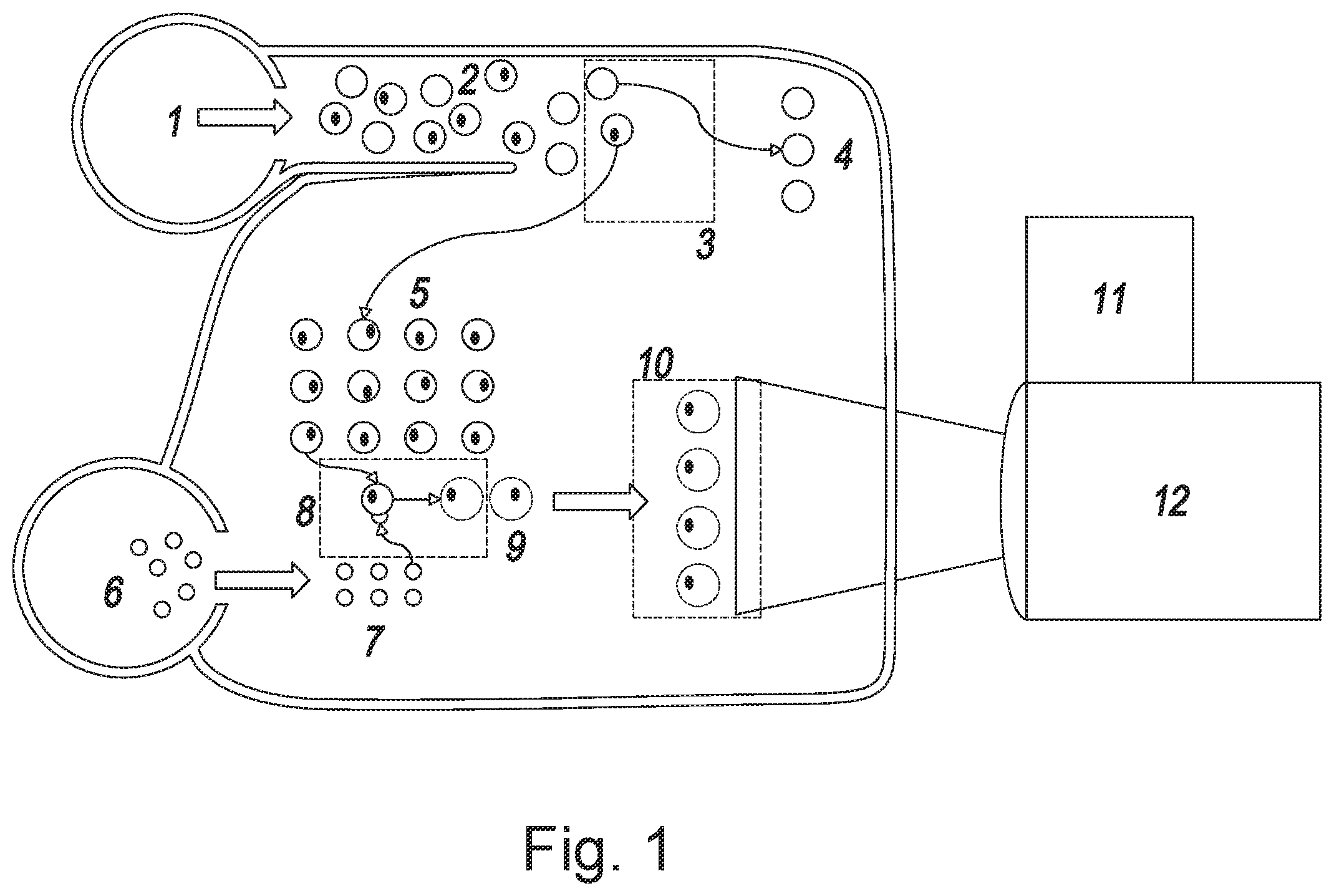 Patent US12157123 — Device and method for microdroplet detection of cells — Figure 1