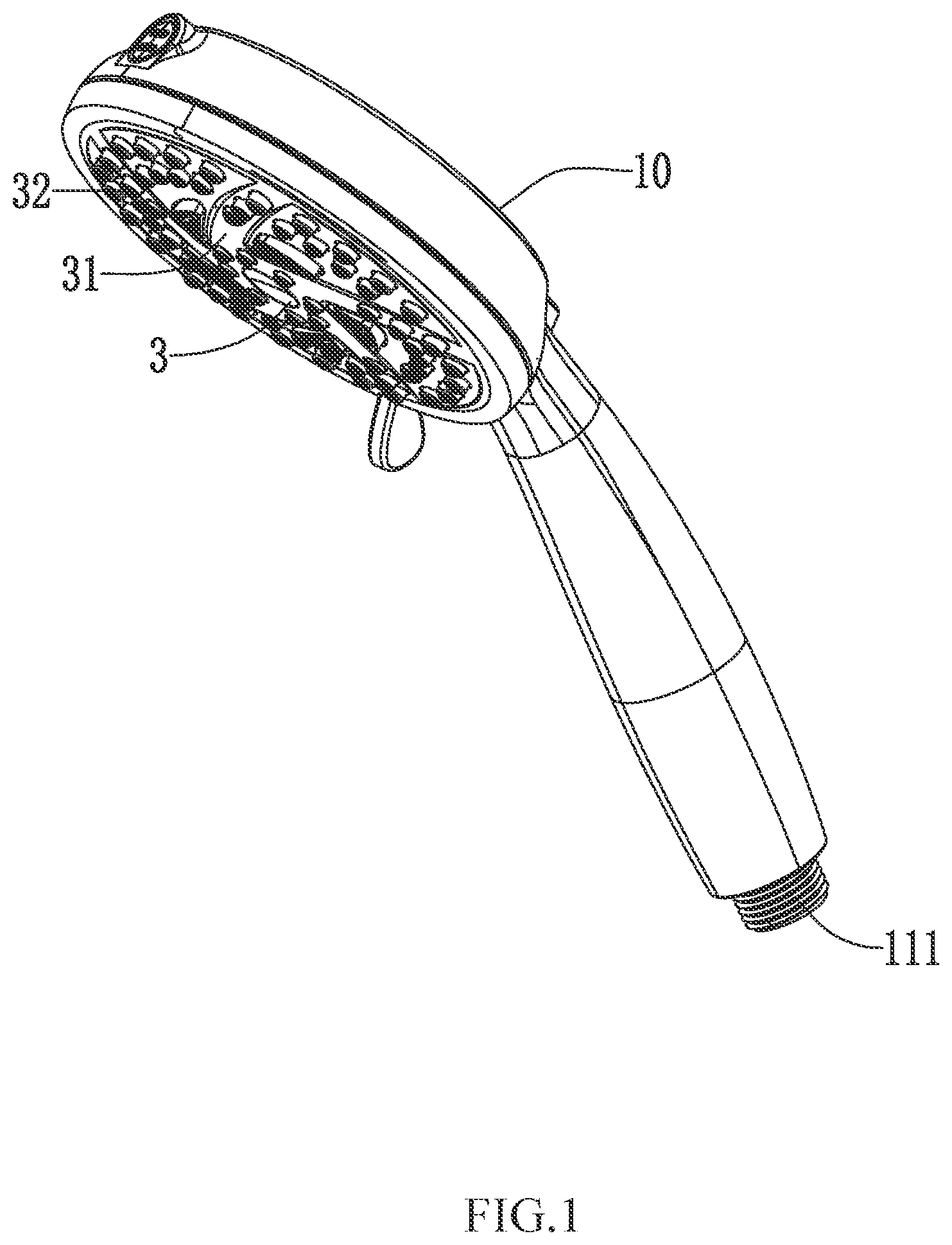Patent US12157128 — Shower head — Figure 1