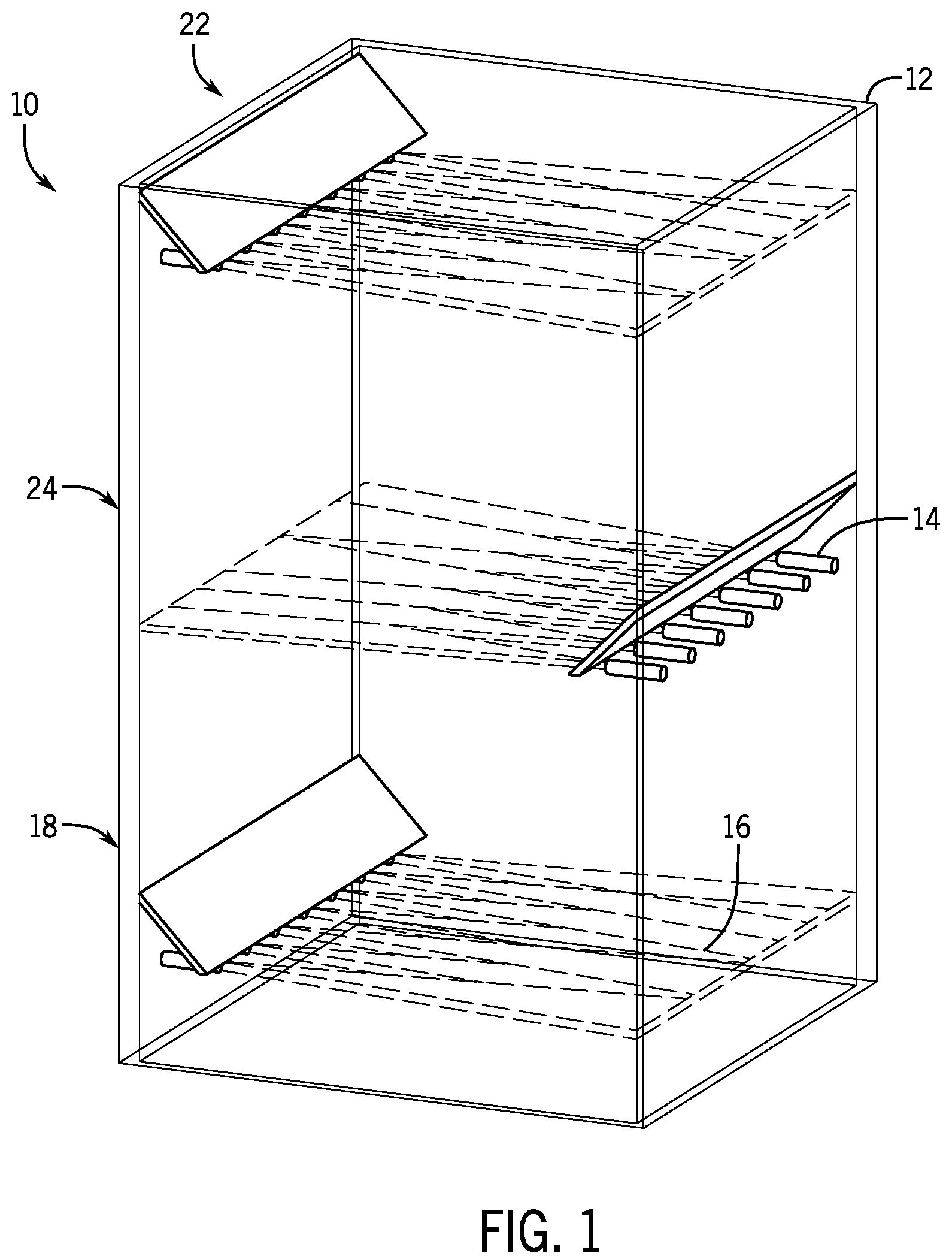 Patent US12157152 — Method and apparatus for separating waste materials — Figure 1