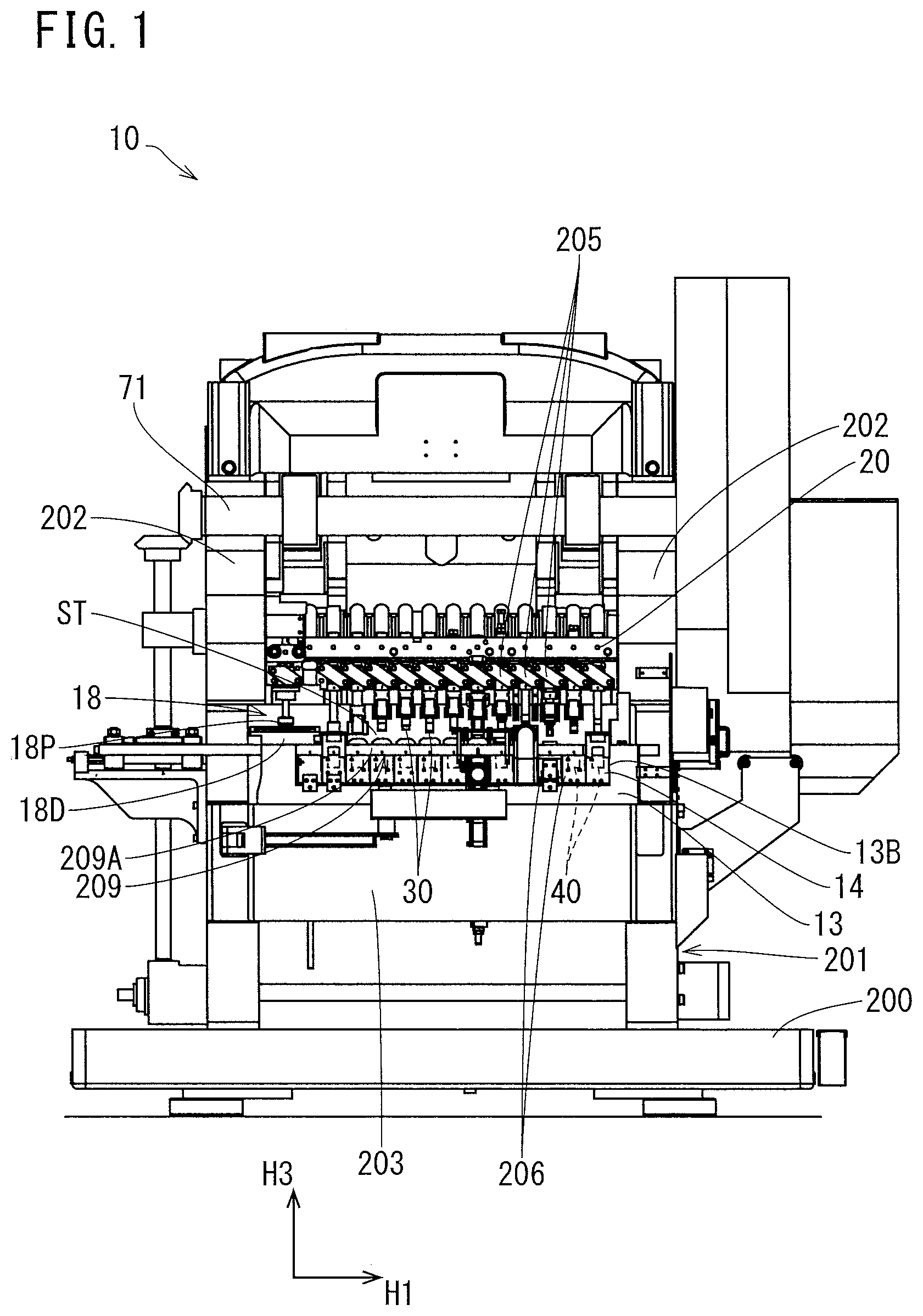 Patent US12157157 — Pressing machine and pressed product manufacturing method — Figure 1