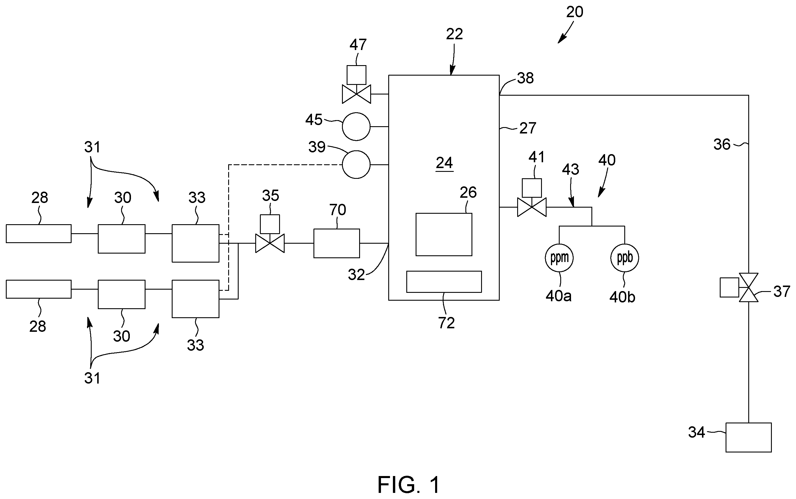 Patent US12157169 — Metal powder-based manufacturing process in low impurity gas atmosphere and system — Figure 1