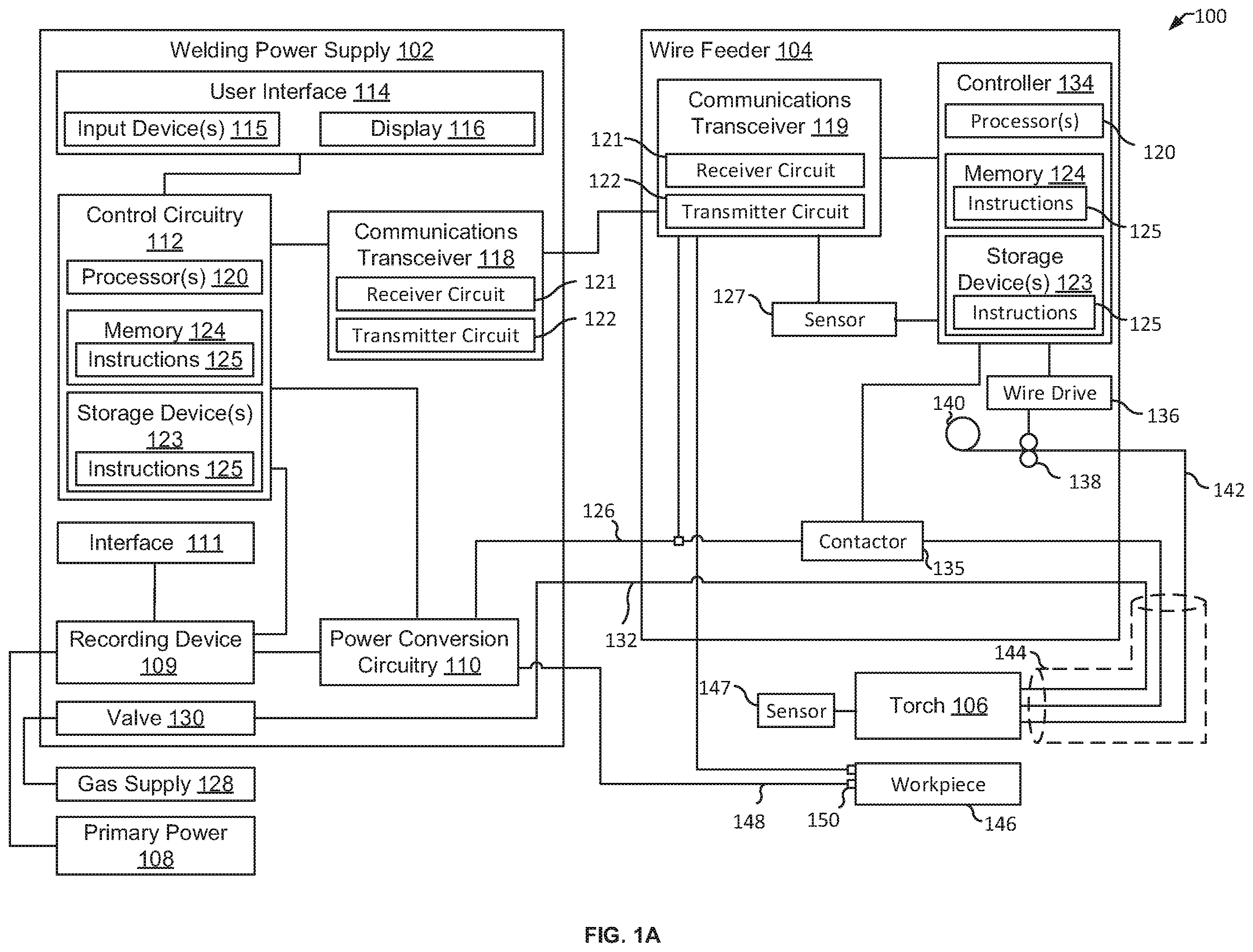 Patent US12157190 — Input power user interfaces for welding power supplies — Figure 1