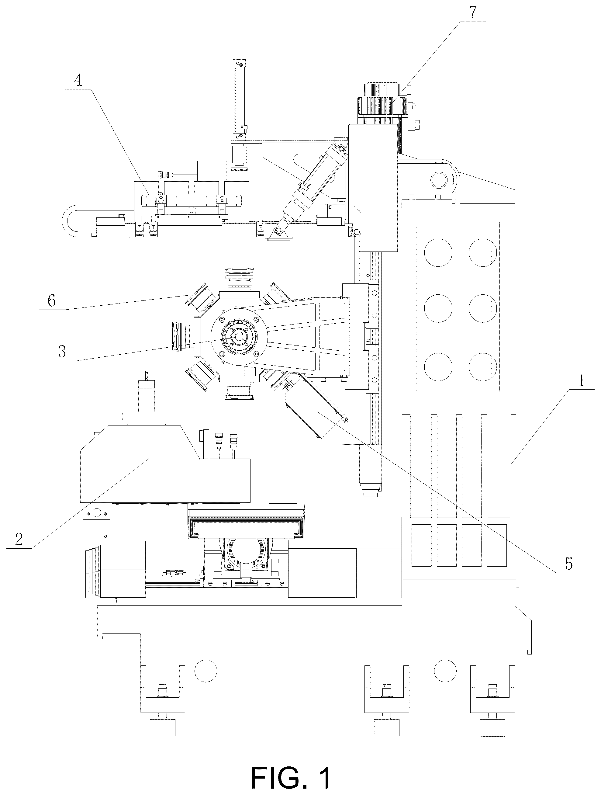 Patent US12157202 — Polishing machine with automatic feed and discharge function — Figure 1