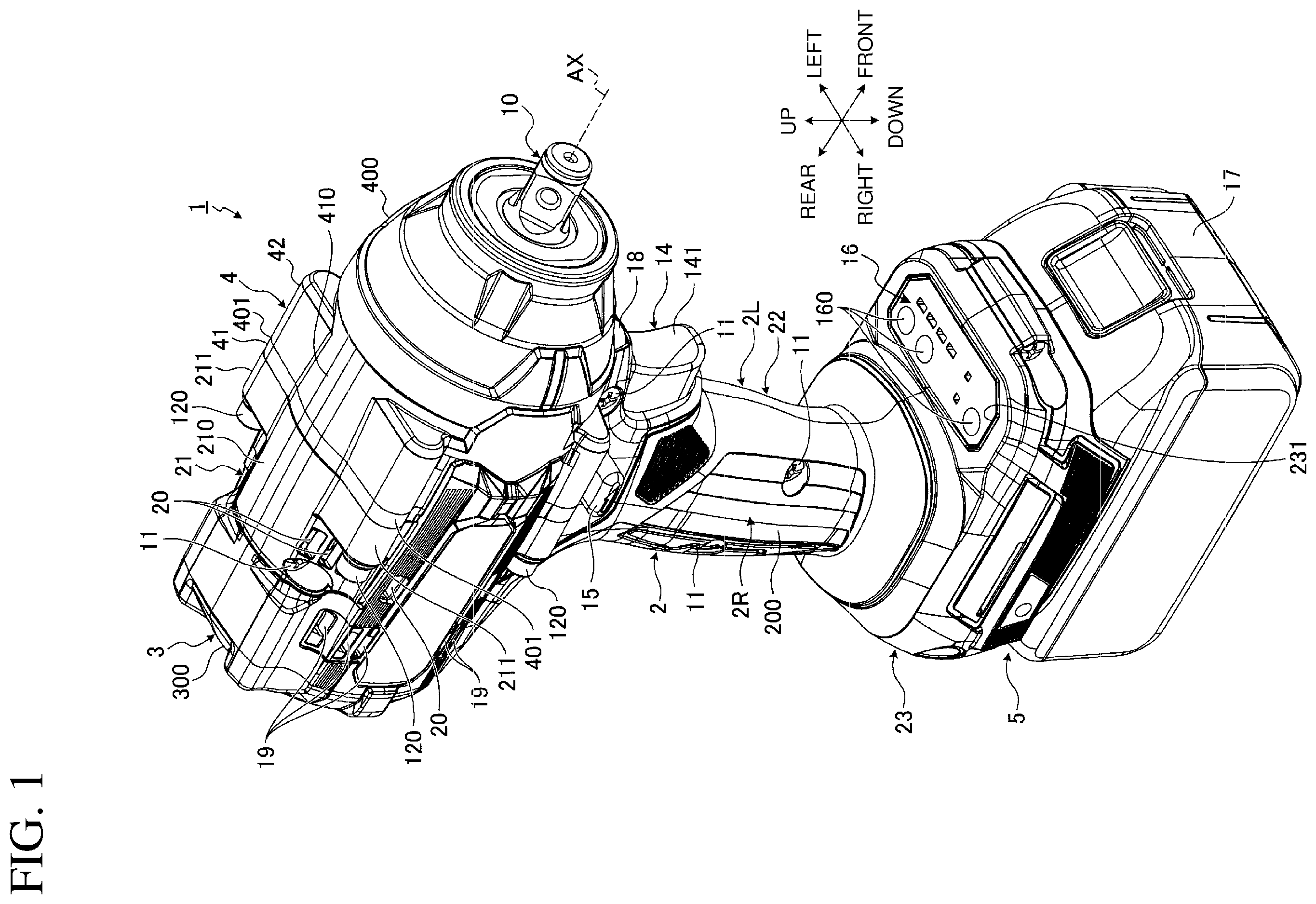 Patent US12157218 — Power tool — Figure 1