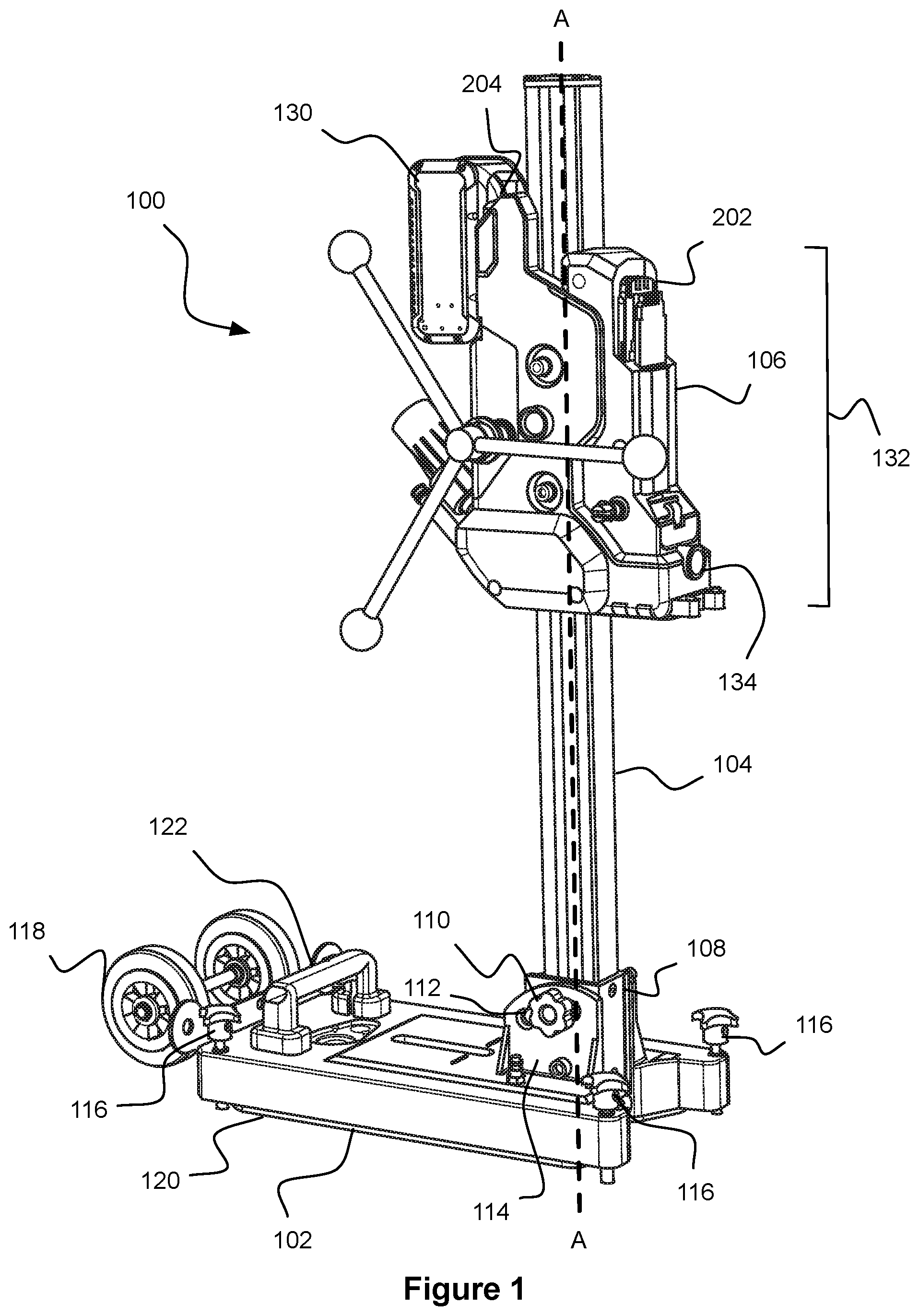 Patent US12157220 Figure 1 – Power tool stand