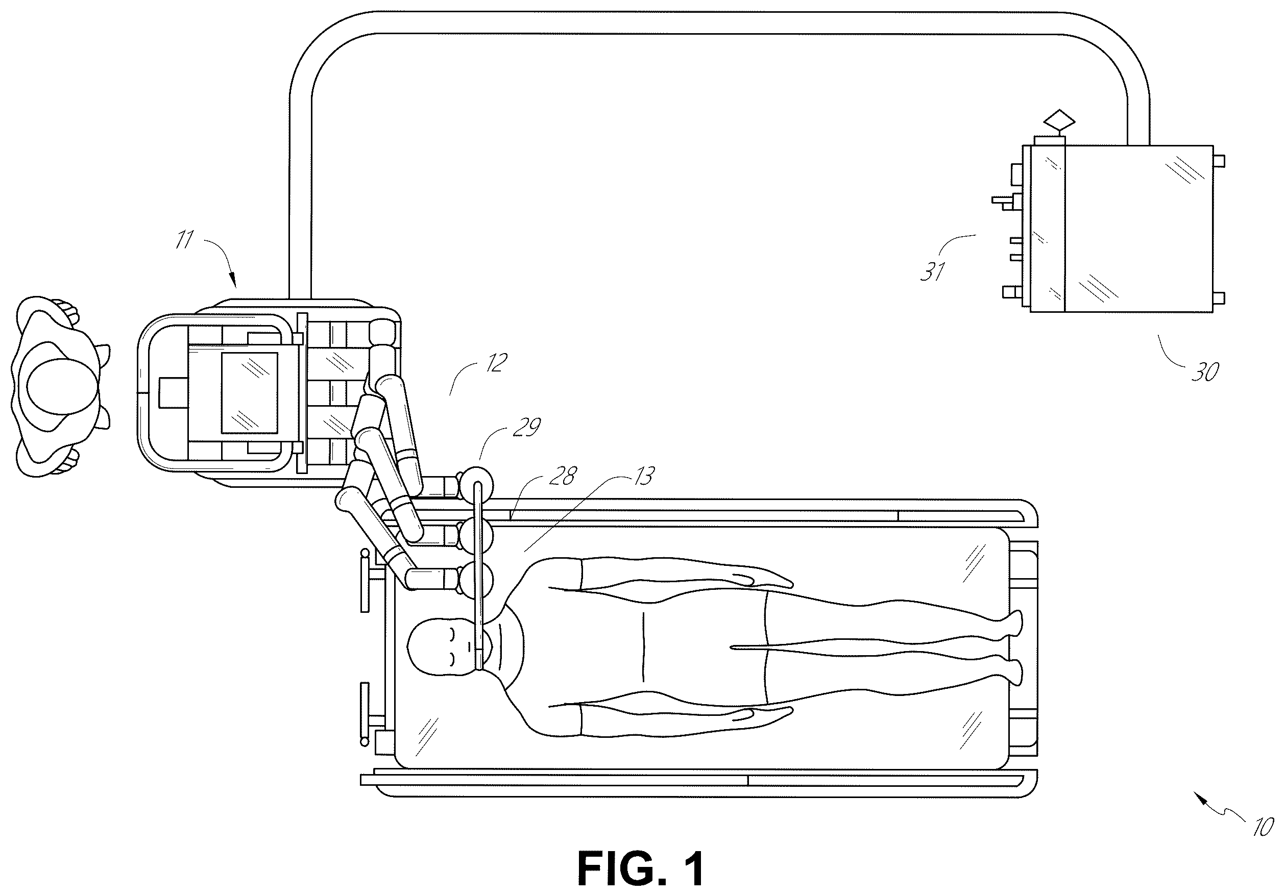 Patent US12157238 — Systems and methods for robotic arm alignment and docking — Figure 1
