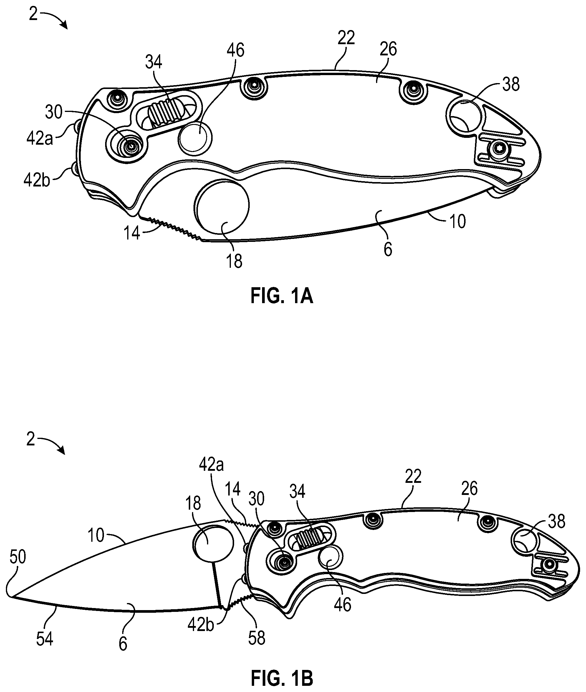 Patent US12157239 Figure 1 – Knife with integral sealed power source