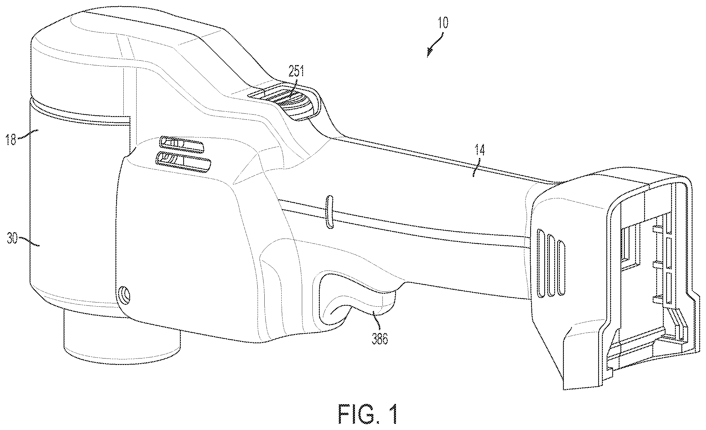 Patent US12157242 — Hydraulic hand-held knockout punch driver — Figure 1