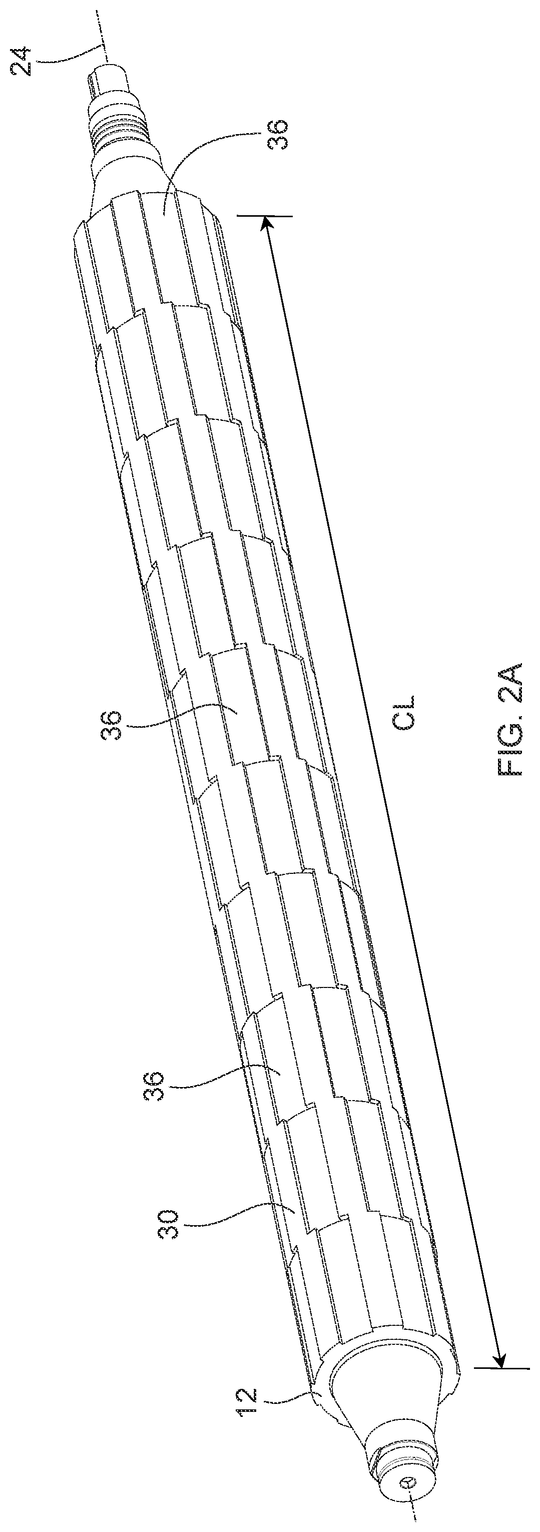 Patent US12157244 Figure 2 – Perforating apparatus and method for manufacturing a shaped line of weakness