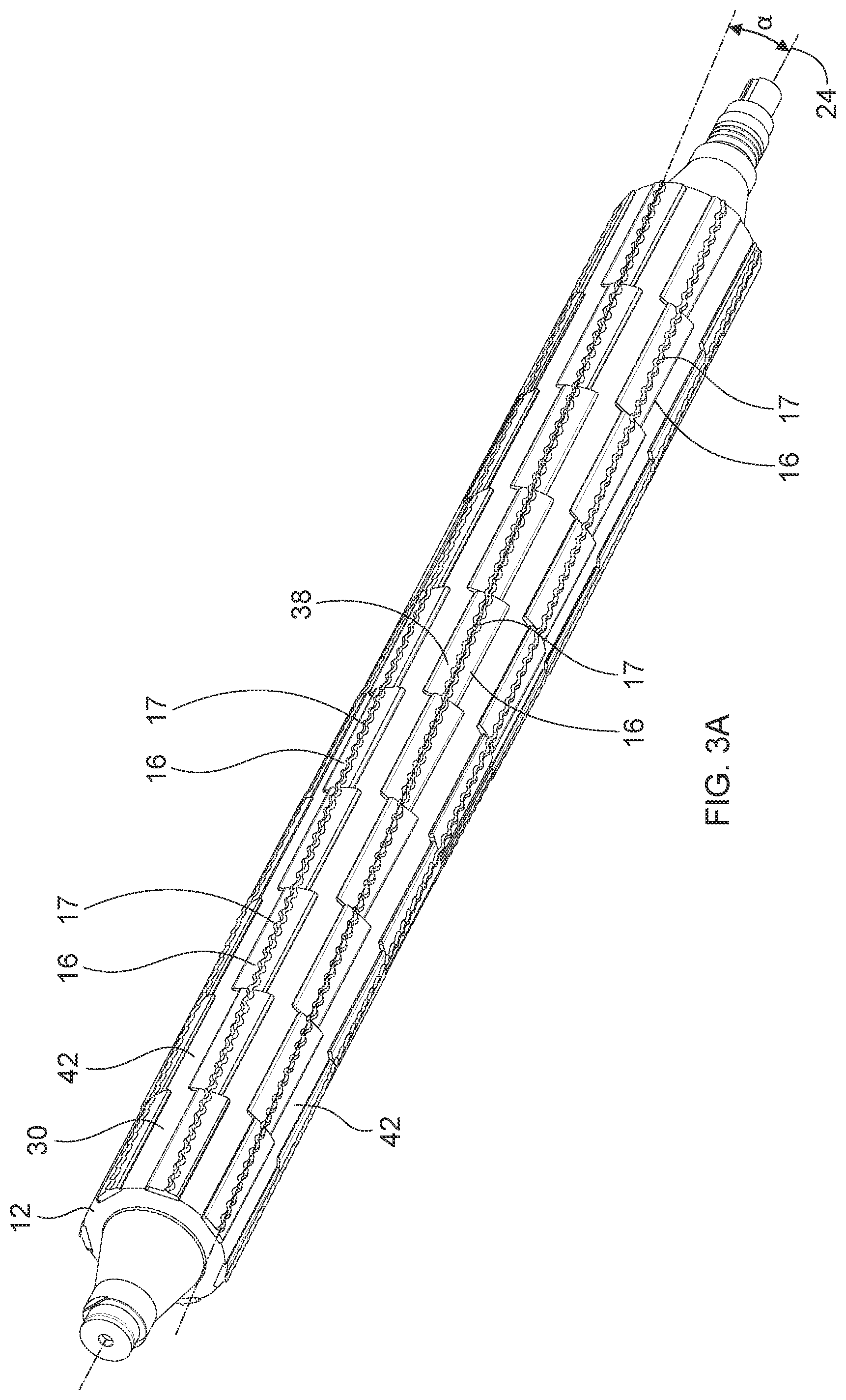 Patent US12157244 Figure 4 – Perforating apparatus and method for manufacturing a shaped line of weakness
