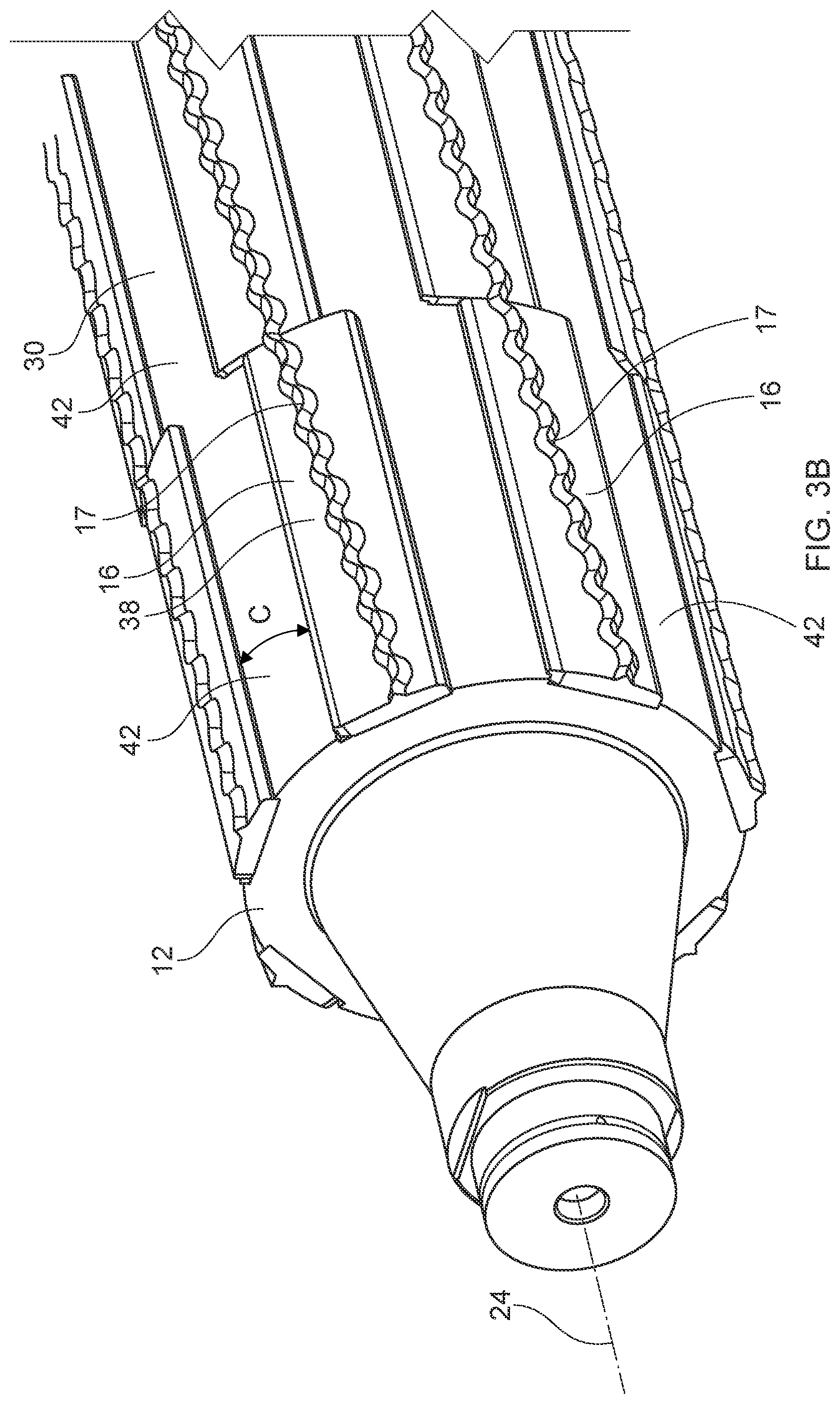 Patent US12157244 Figure 5 – Perforating apparatus and method for manufacturing a shaped line of weakness