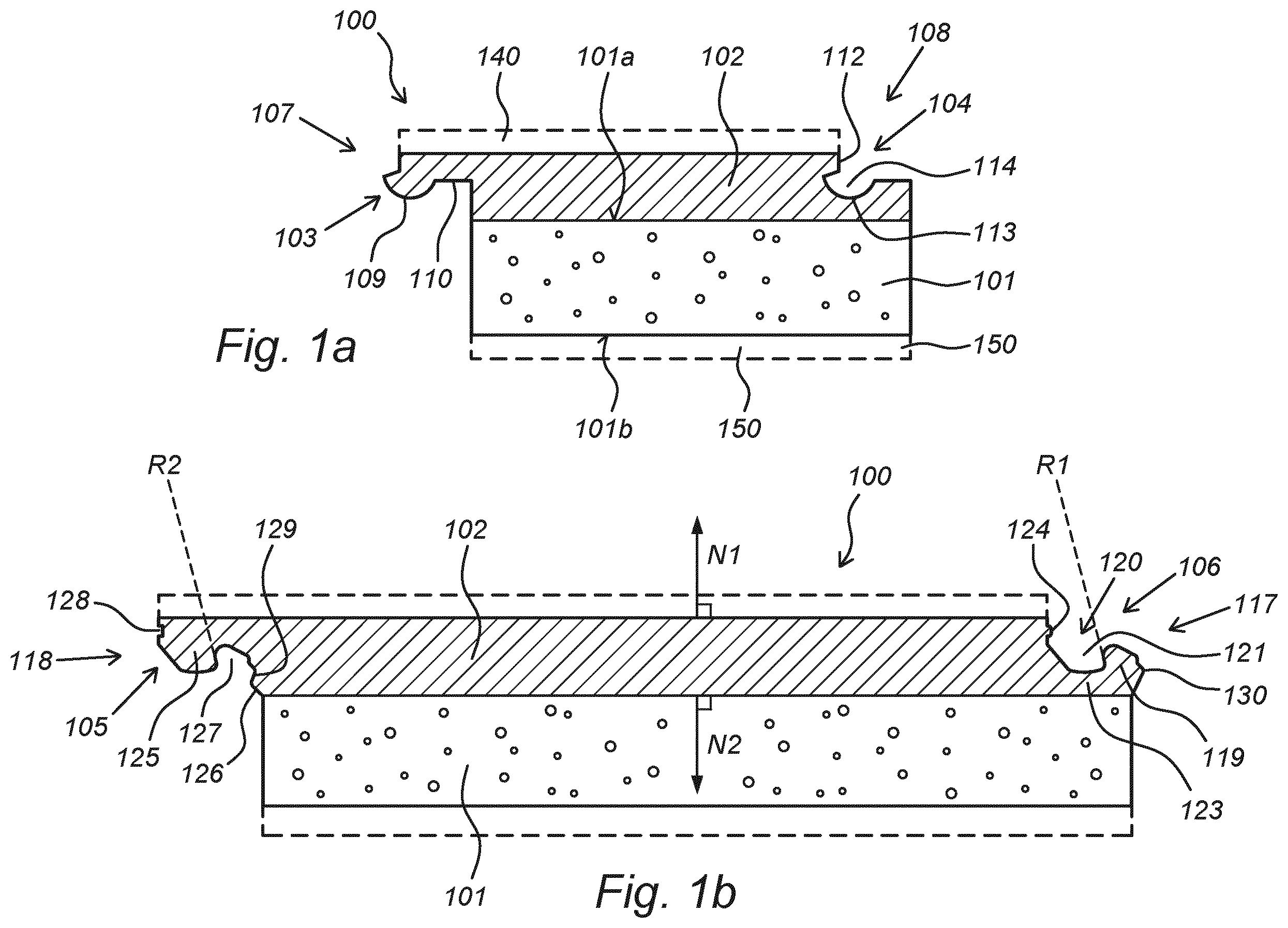 Patent US12157290 — Decorative panel and method of manufacturing a decorative panel — Figure 1