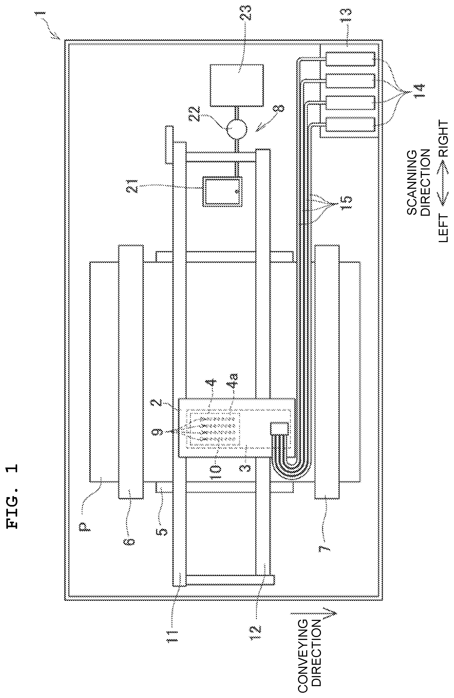 Patent US12157308 — Liquid discharging apparatus — Figure 1