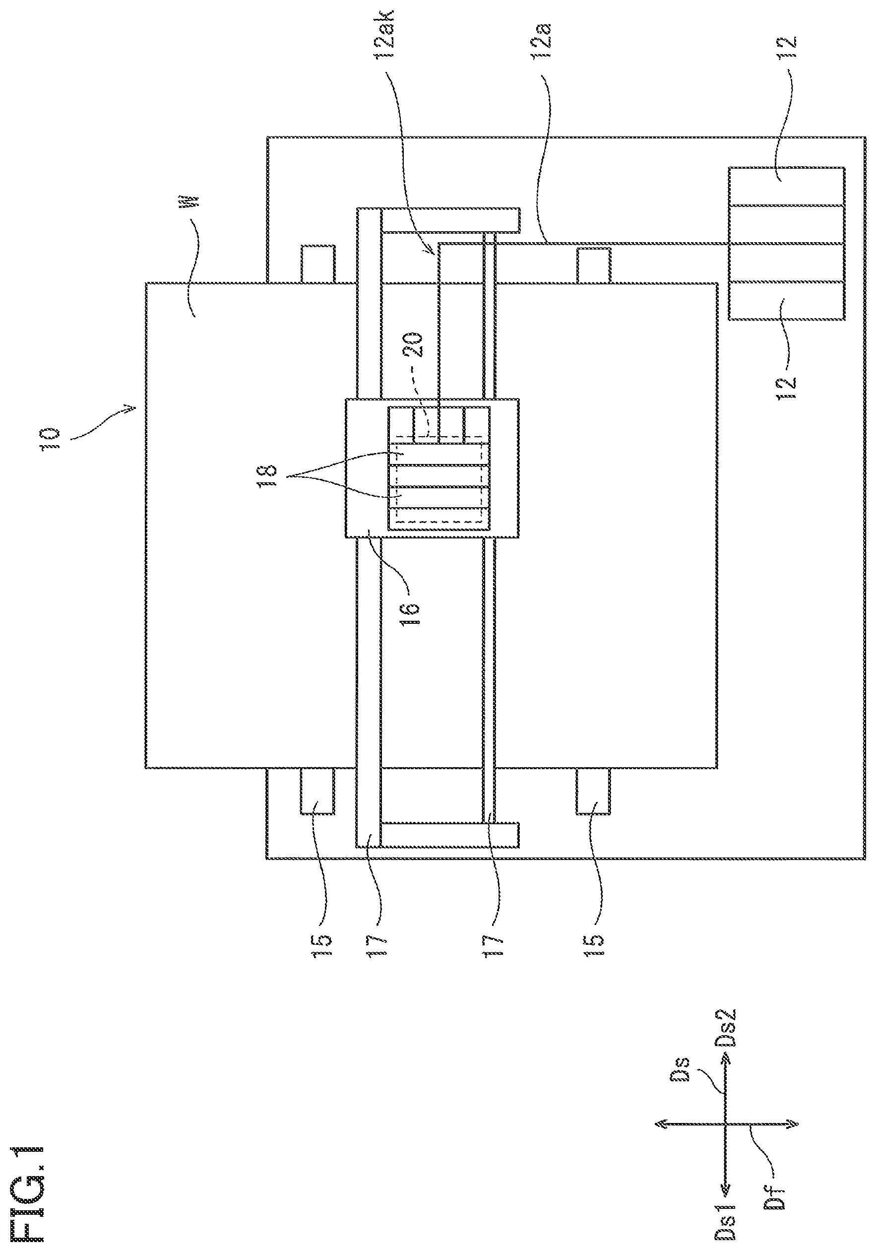 Patent US12157309 — Liquid ejecting apparatus, liquid ejecting method and non-transitory storage medium storing instructions executable by the liquid ejecting apparatus — Figure 1