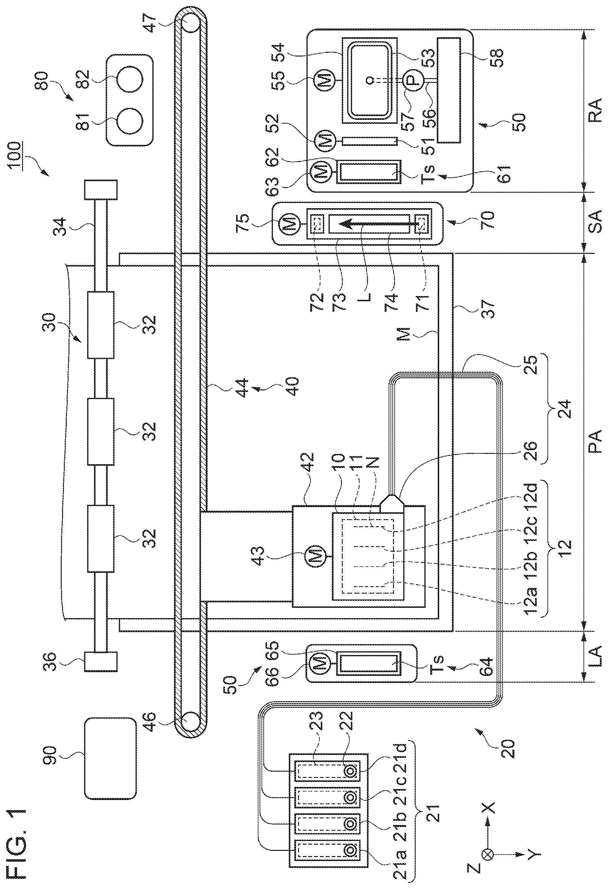 Patent US12157312 — Liquid discharge apparatus and method for controlling liquid discharge apparatus — Figure 1
