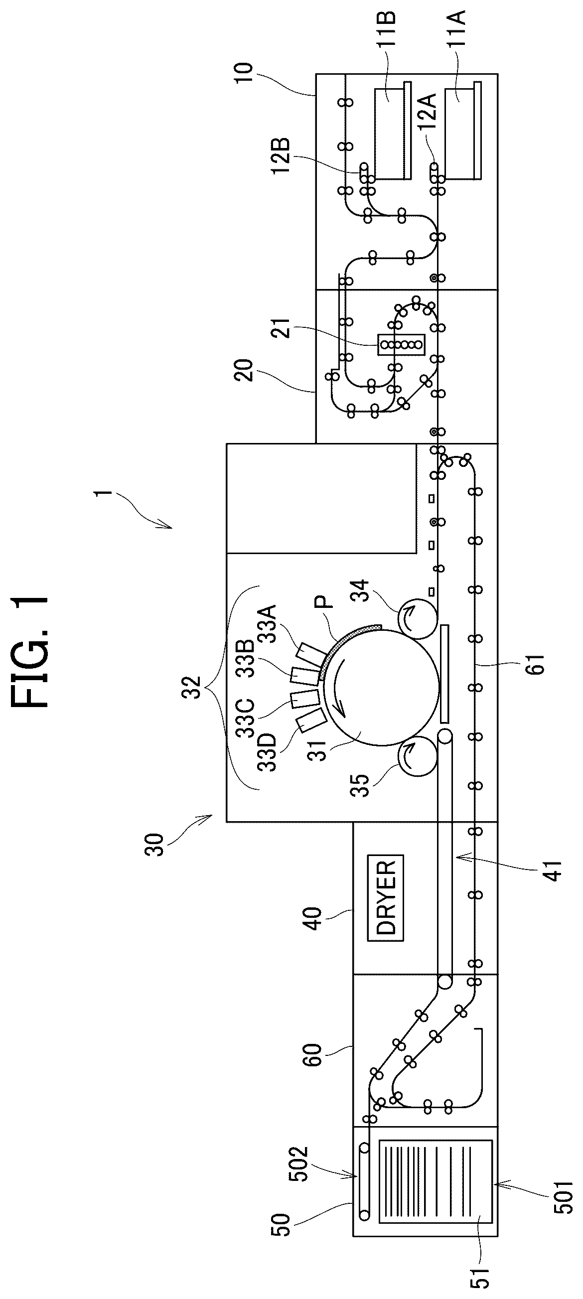 Patent US12157316 — Nozzle surface recovery device, liquid discharge device, and inkjet printer — Figure 1