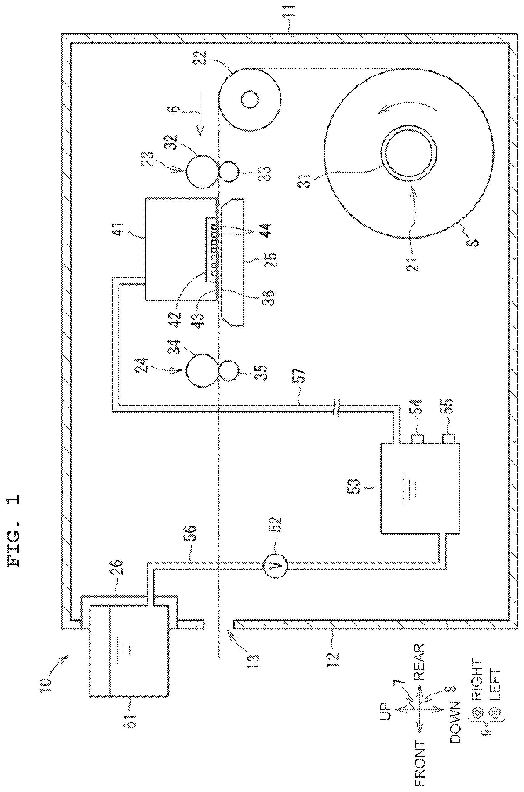 Patent US12157320 Figure 1 – Liquid supply device, method of supplying liquid, and image recording device