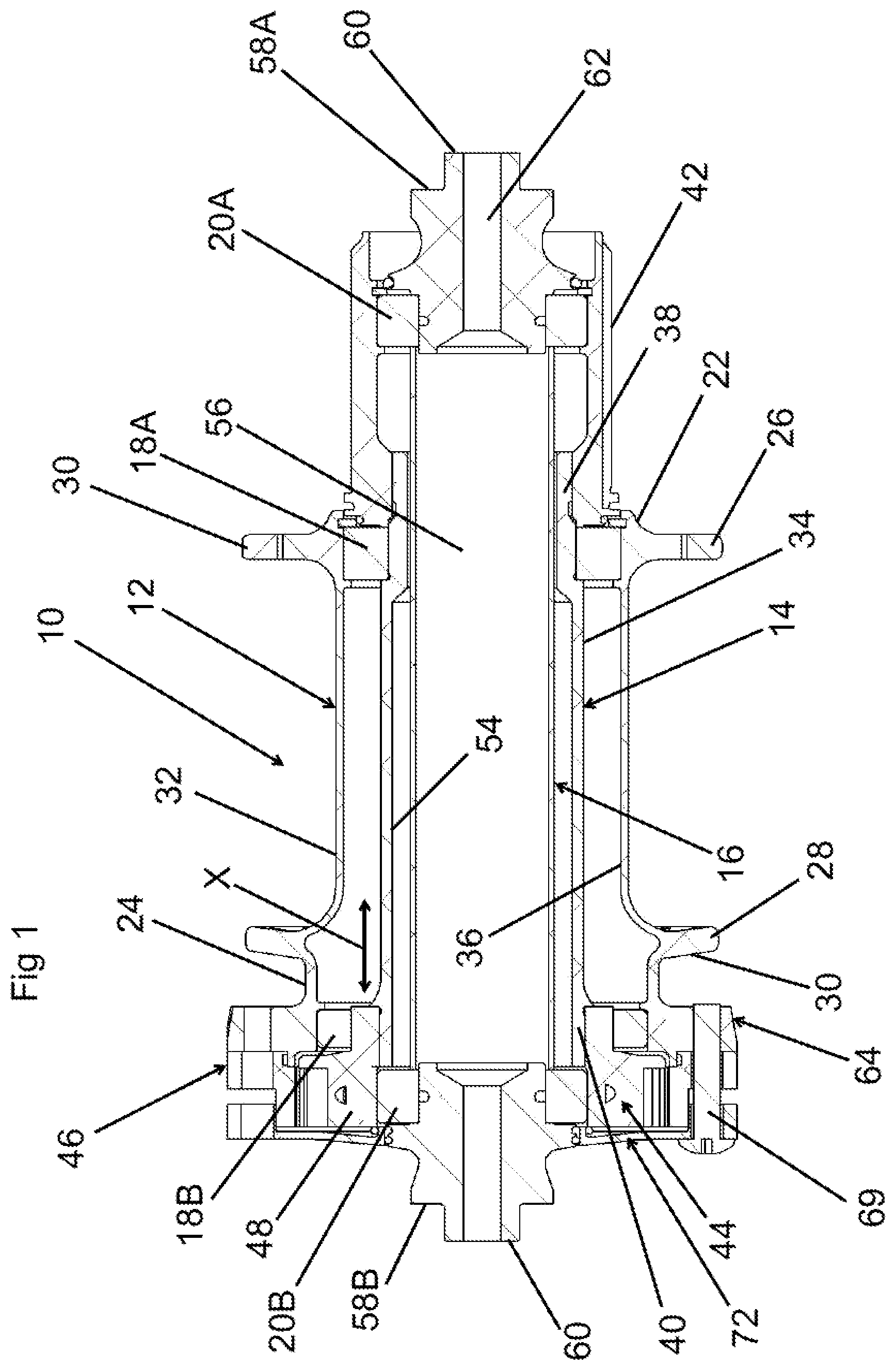 Patent US12157333 — Wheel hub — Figure 1