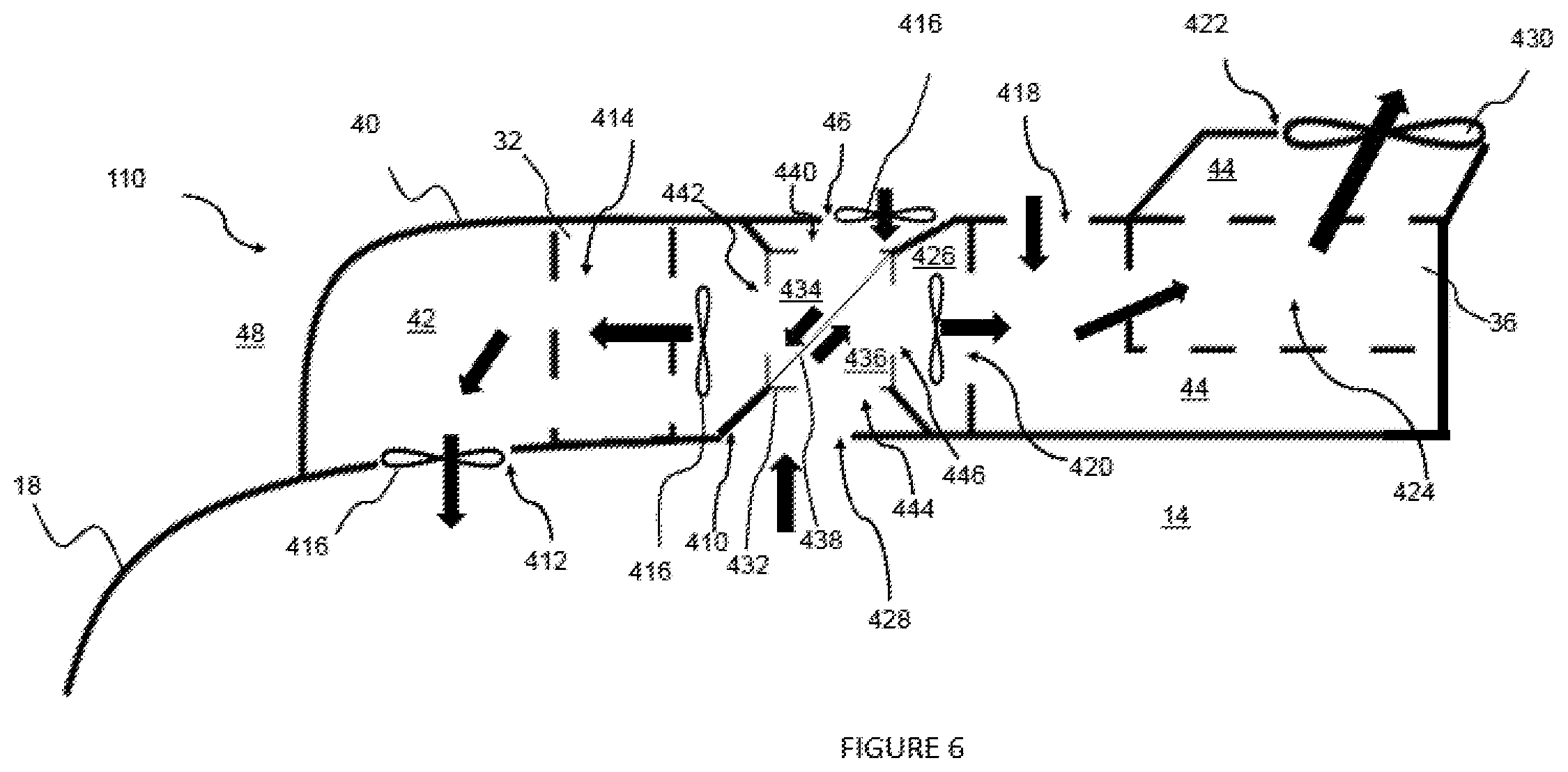 Patent US12157346 Figure 5 – Recovery heat exchanger in an environmental control system