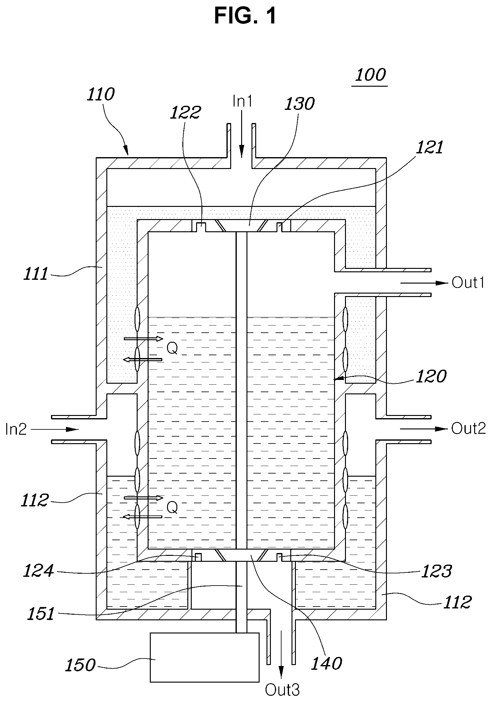Patent US12157348 — Injection-type heat exchange module and vehicle thermal management system using same — Figure 1