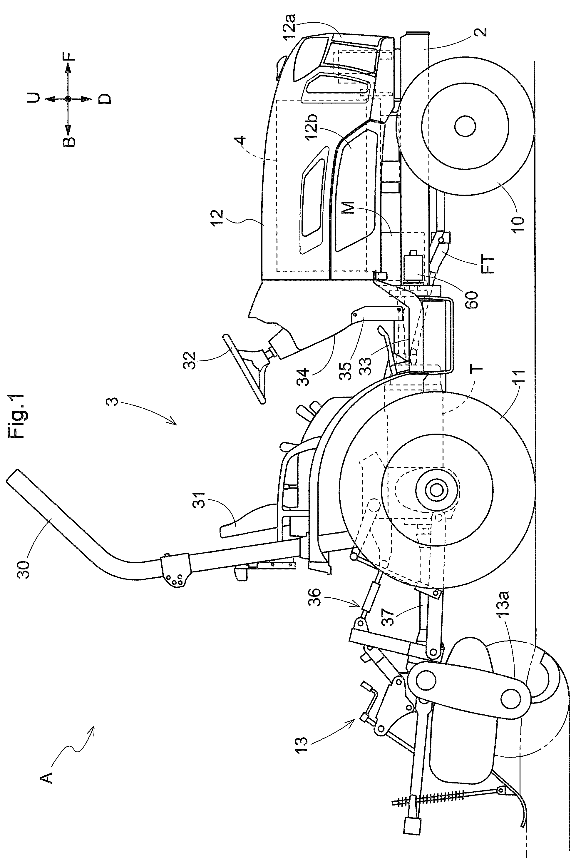 Patent US12157360 — Electric work vehicle — Figure 1