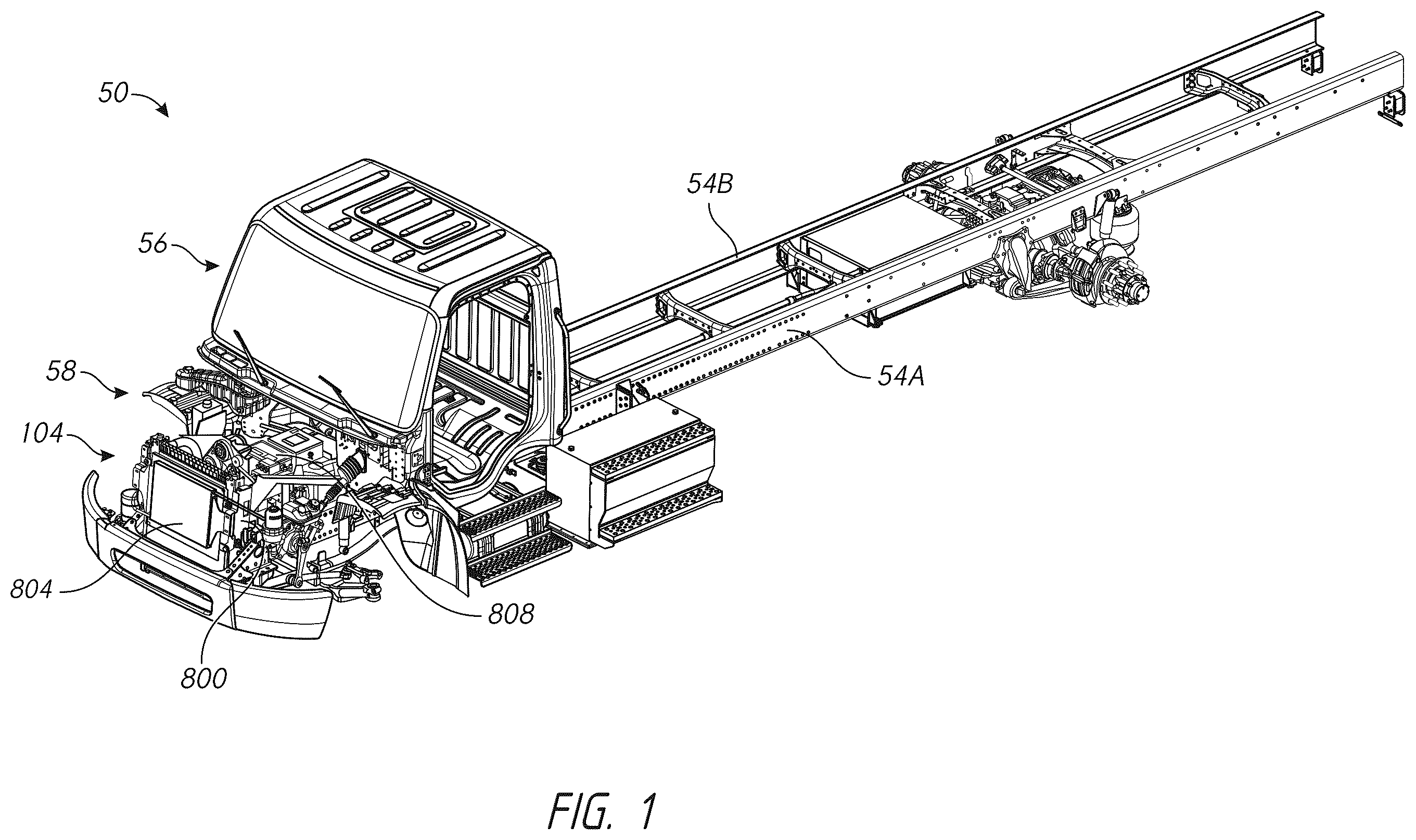 Patent US12157362 — Electric powertrain system for heavy duty vehicles — Figure 1