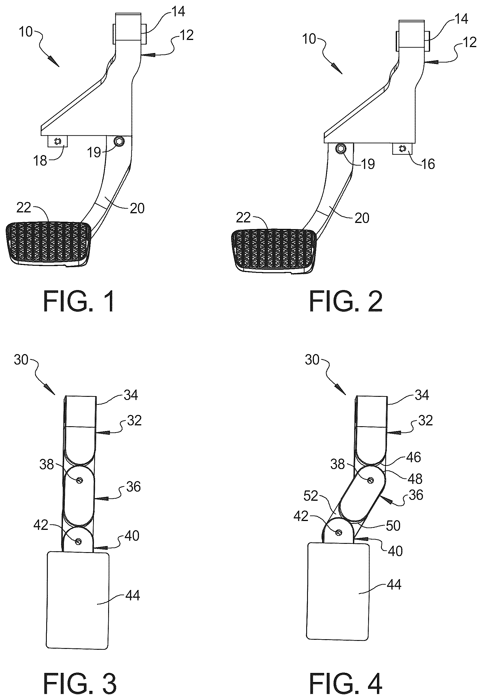 Patent US12157367 — Adjustable pedal system — Figure 1