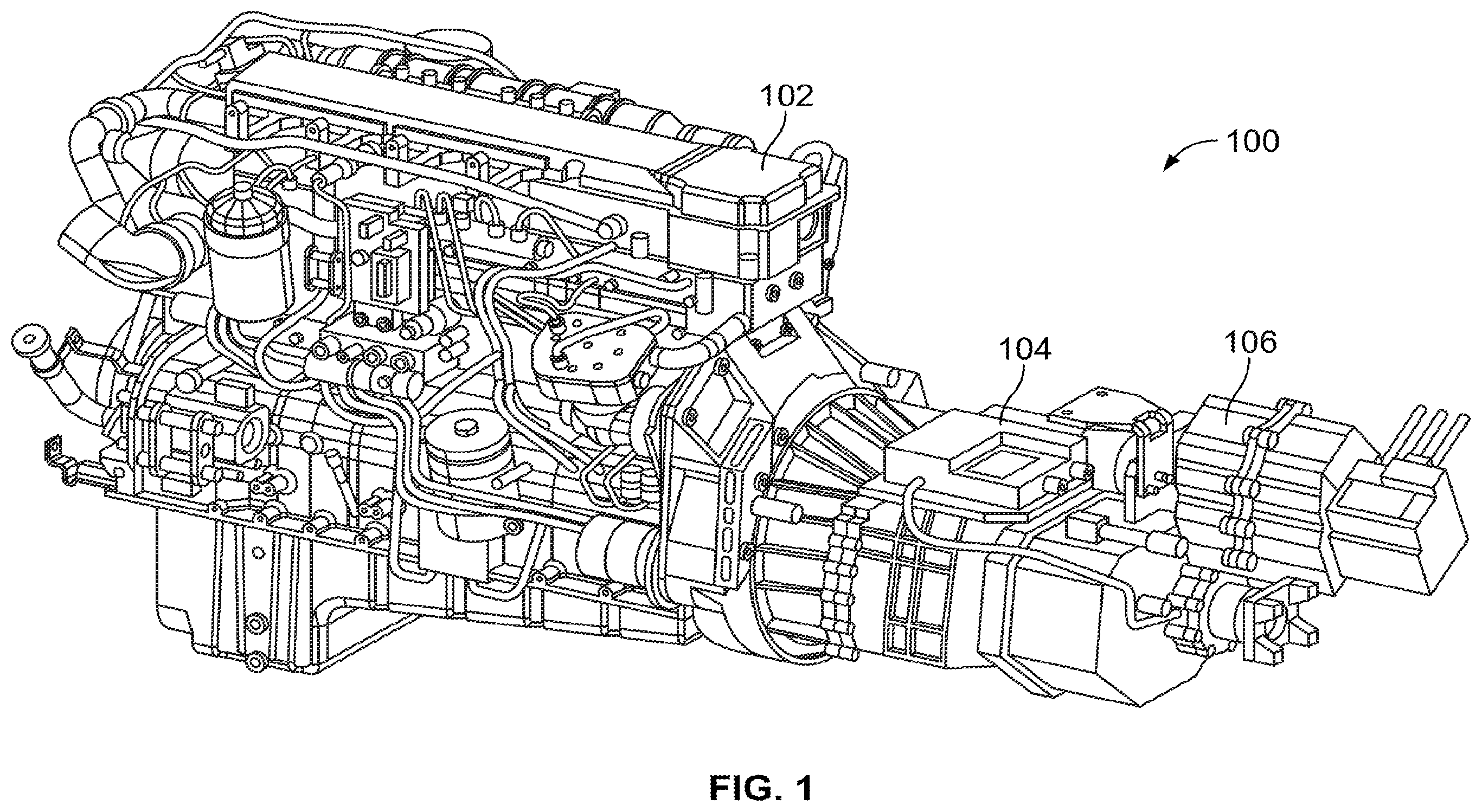 Patent US12157369 Figure 1 – Transmission-mounted combined energy recovery drive