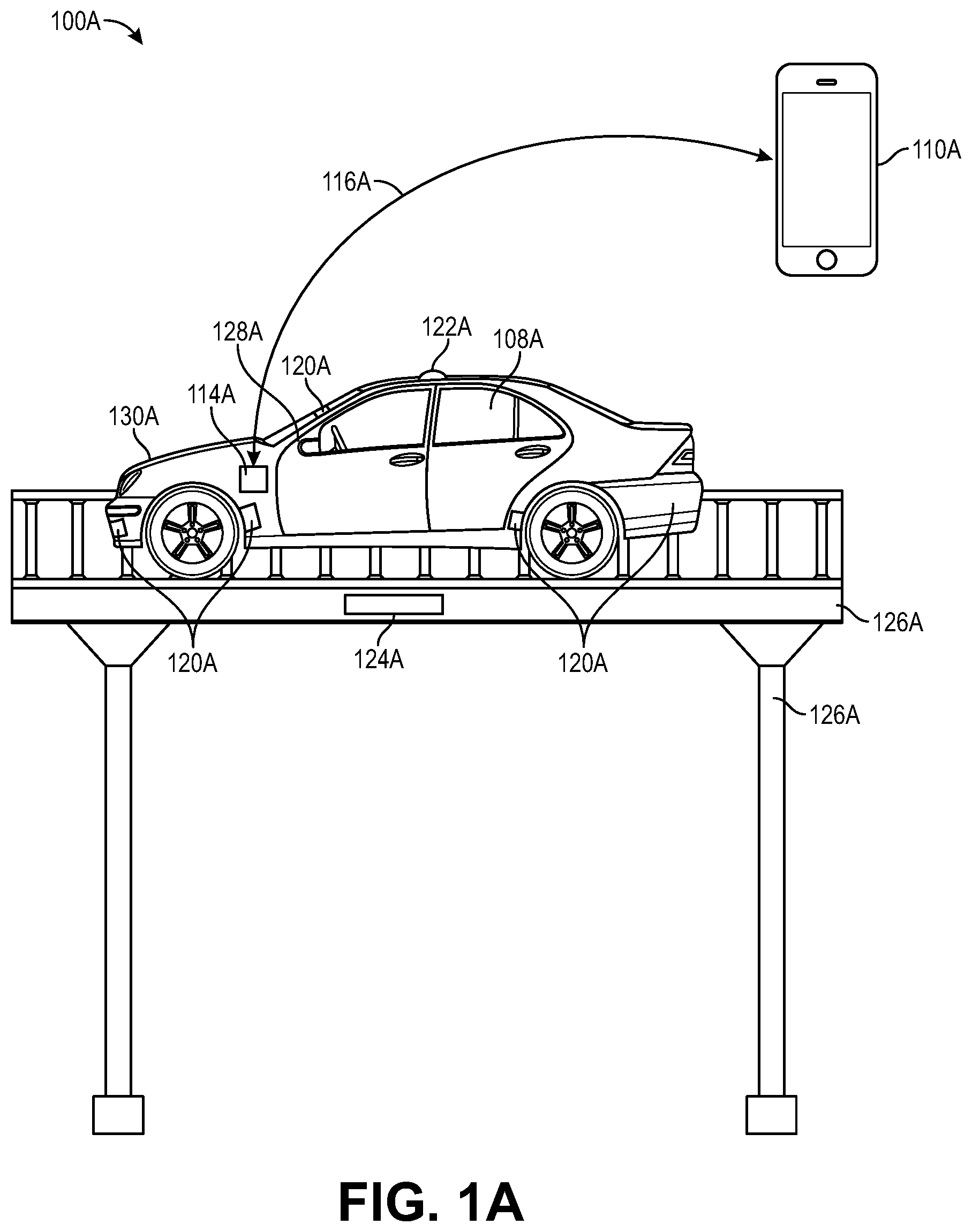 Patent US12157379 — Autonomous vehicle for temporarily powering electric vehicles (EVS) on the road — Figure 1