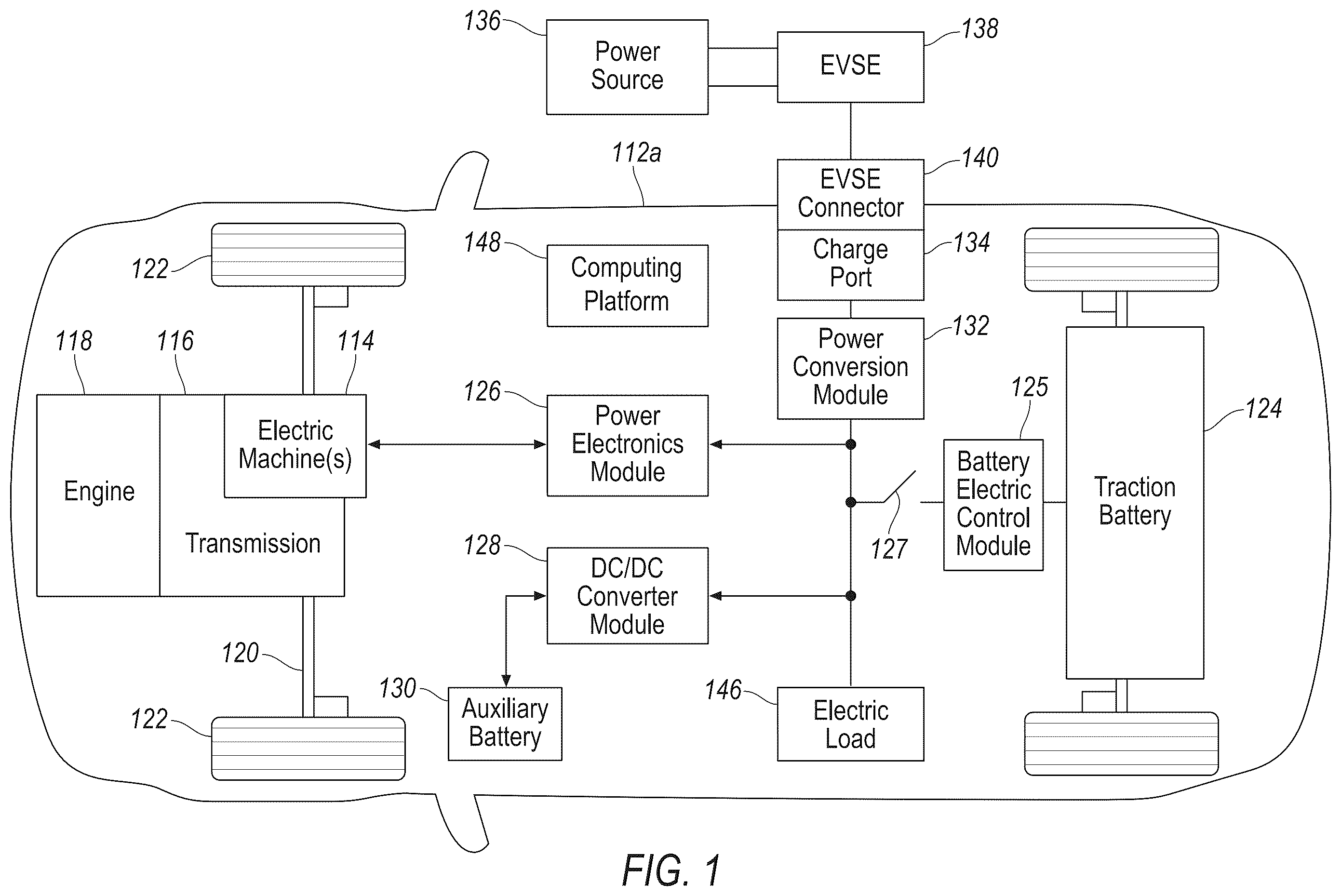 Patent US12157393 — System and method for operating vehicle based on battery health — Figure 1