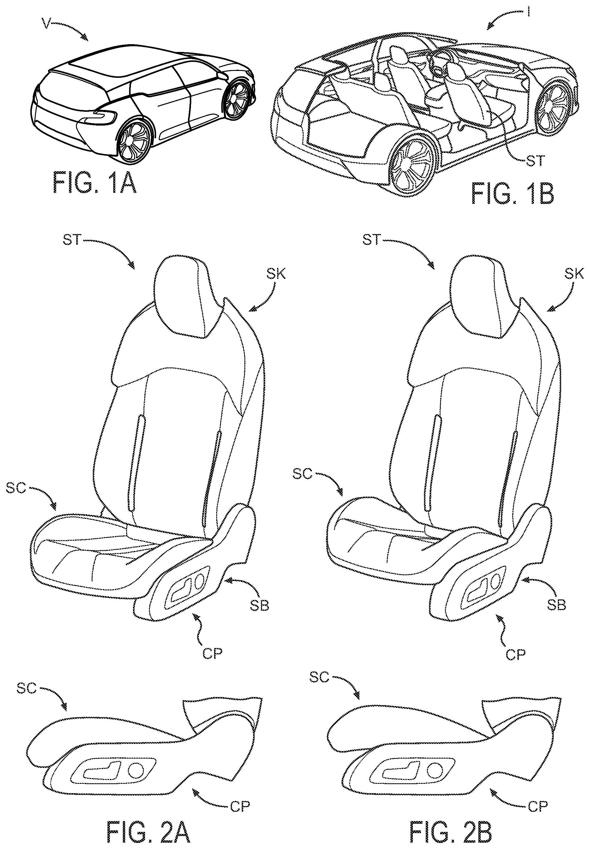 Patent US12157402 Figure 1 – Seat for vehicle