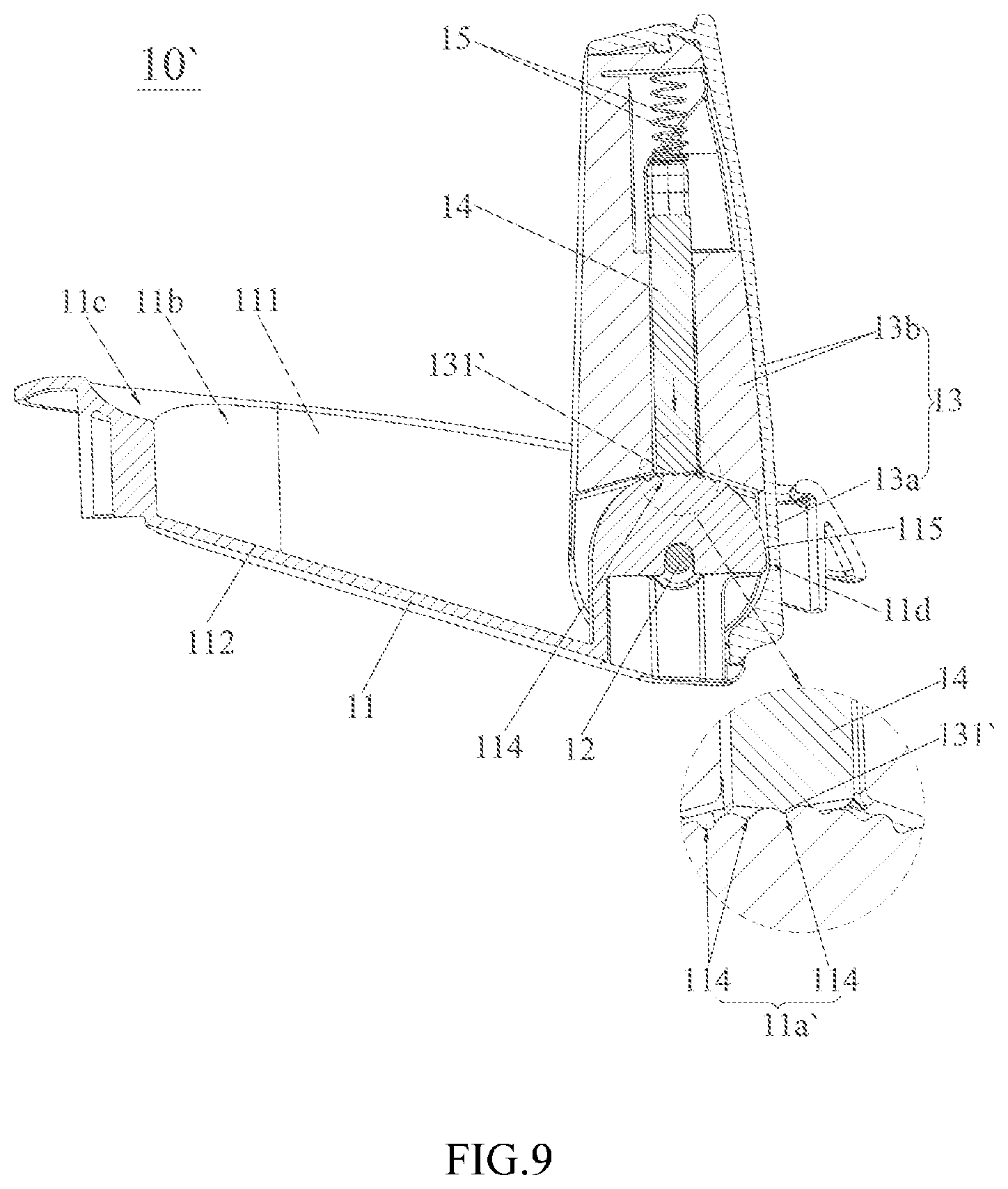 Patent US12157404 Figure 9 – Child safety seat and side impact protection device thereof