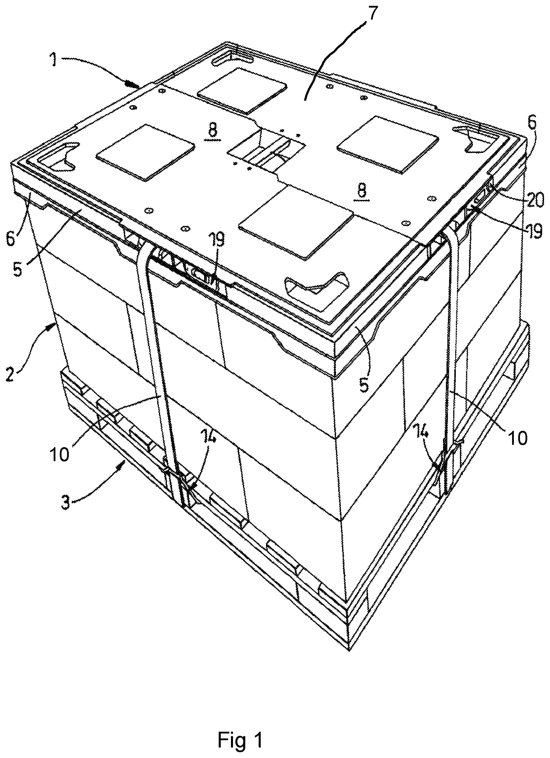 Patent US12157410 Figure 1 – Winding assembly and ratchet spool
