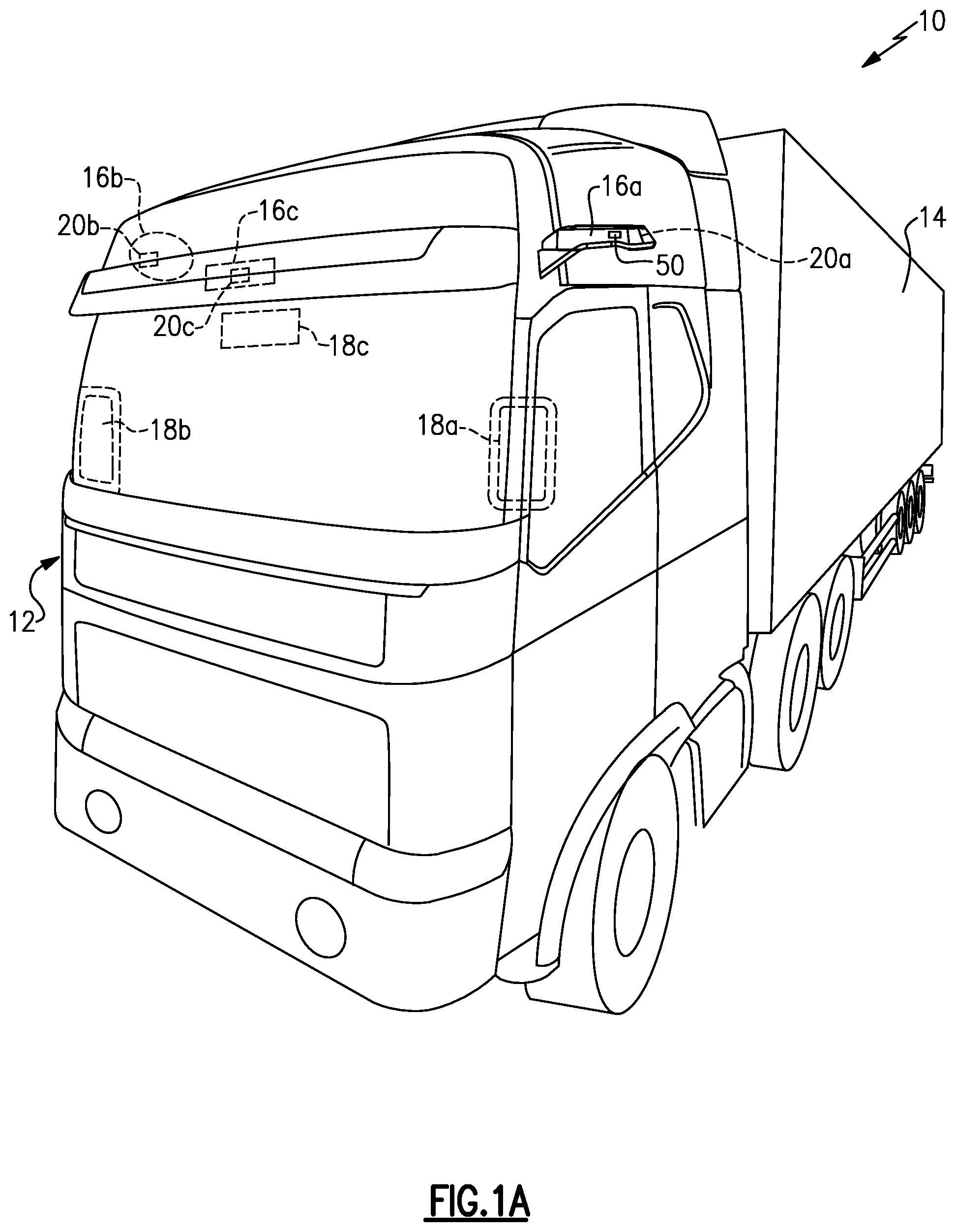 Patent US12157417 — Camera monitor system including integrated range sensor — Figure 1