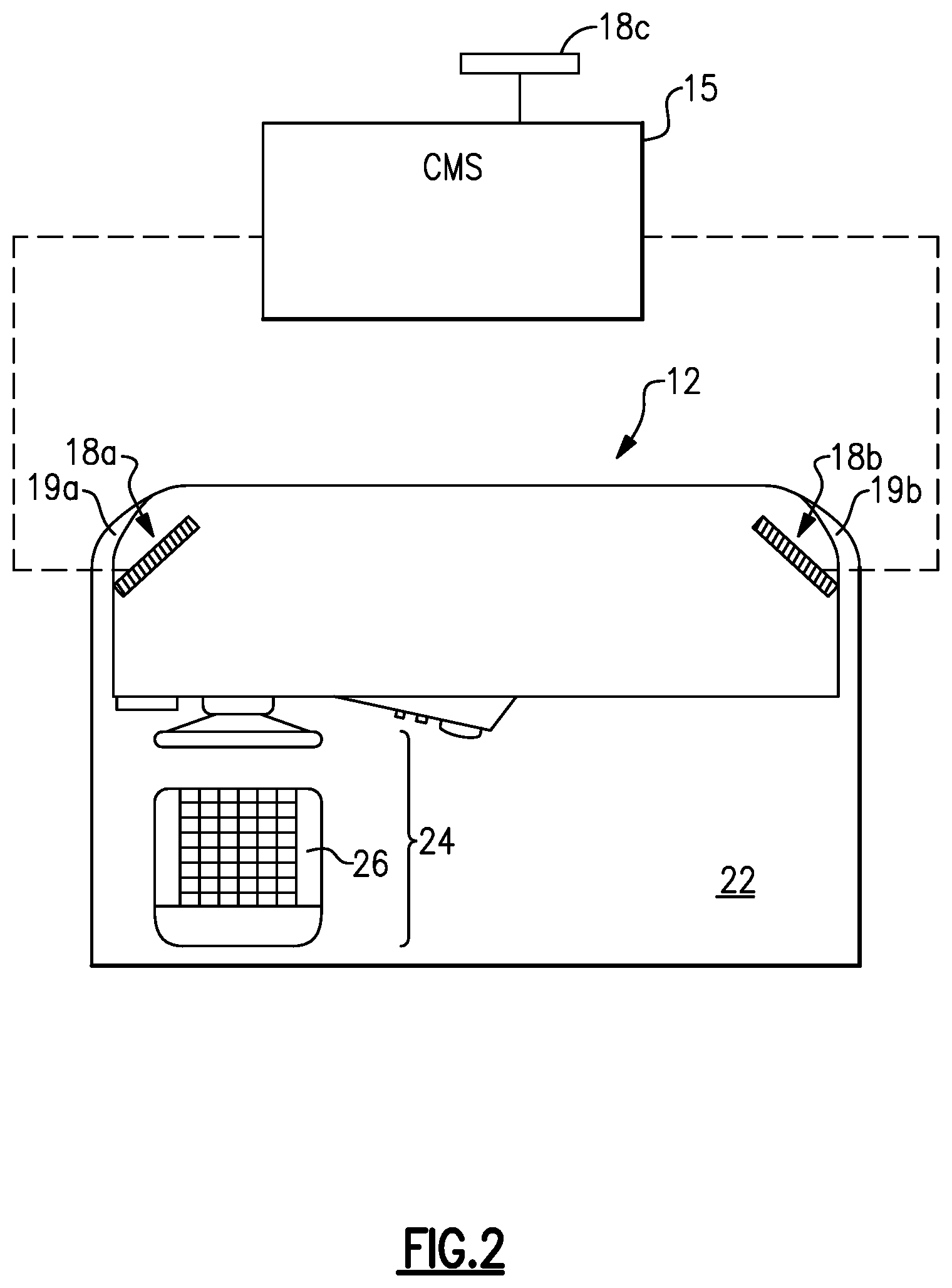 Patent US12157417 Figure 3 – Camera monitor system including integrated range sensor