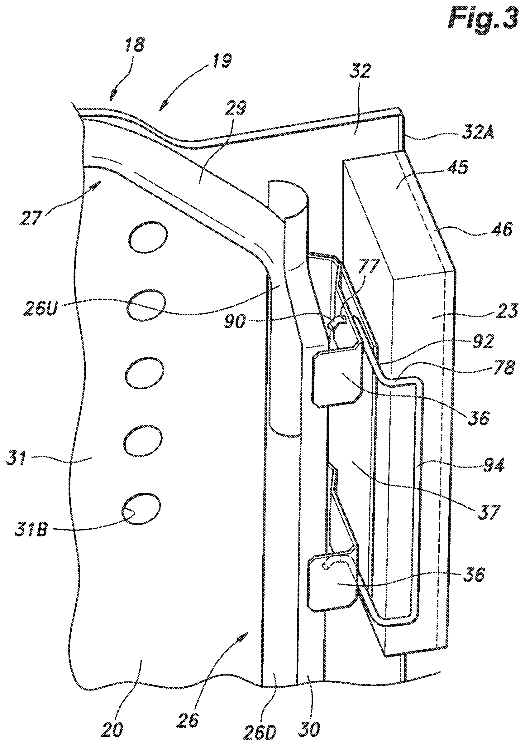 Patent US12157428 Figure 3 – Vehicle seat