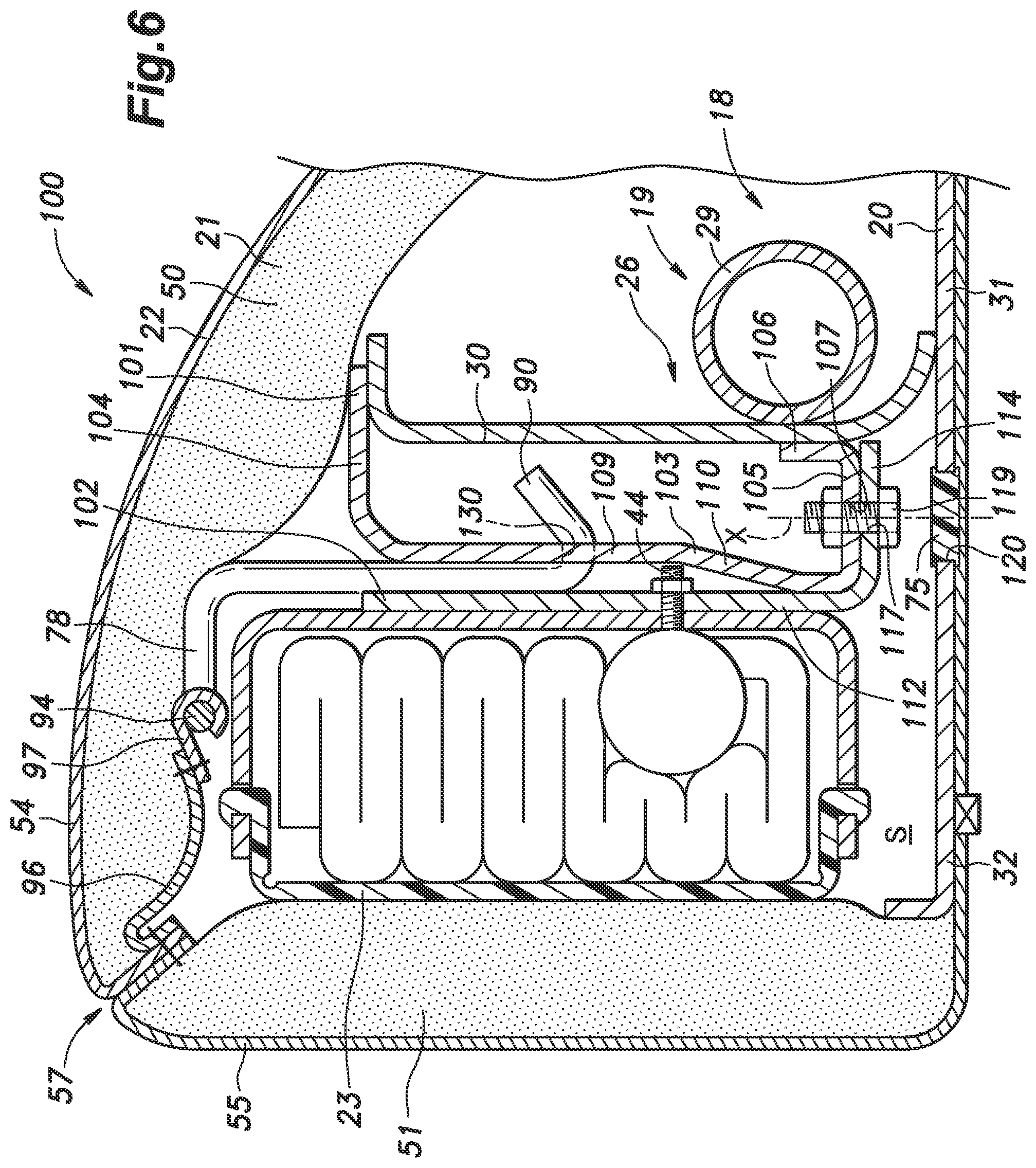 Patent US12157428 Figure 6 – Vehicle seat