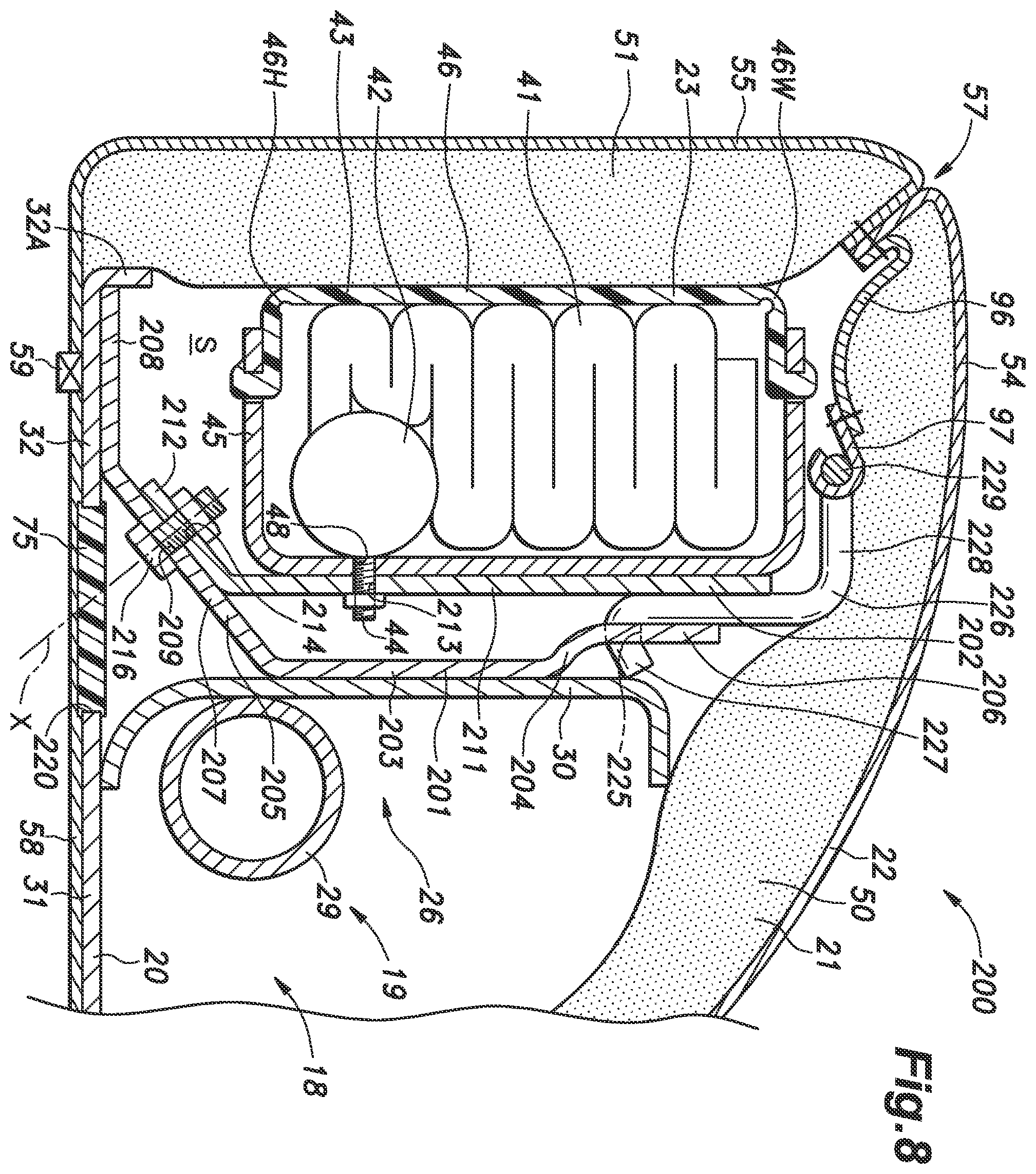Patent US12157428 Figure 8 – Vehicle seat