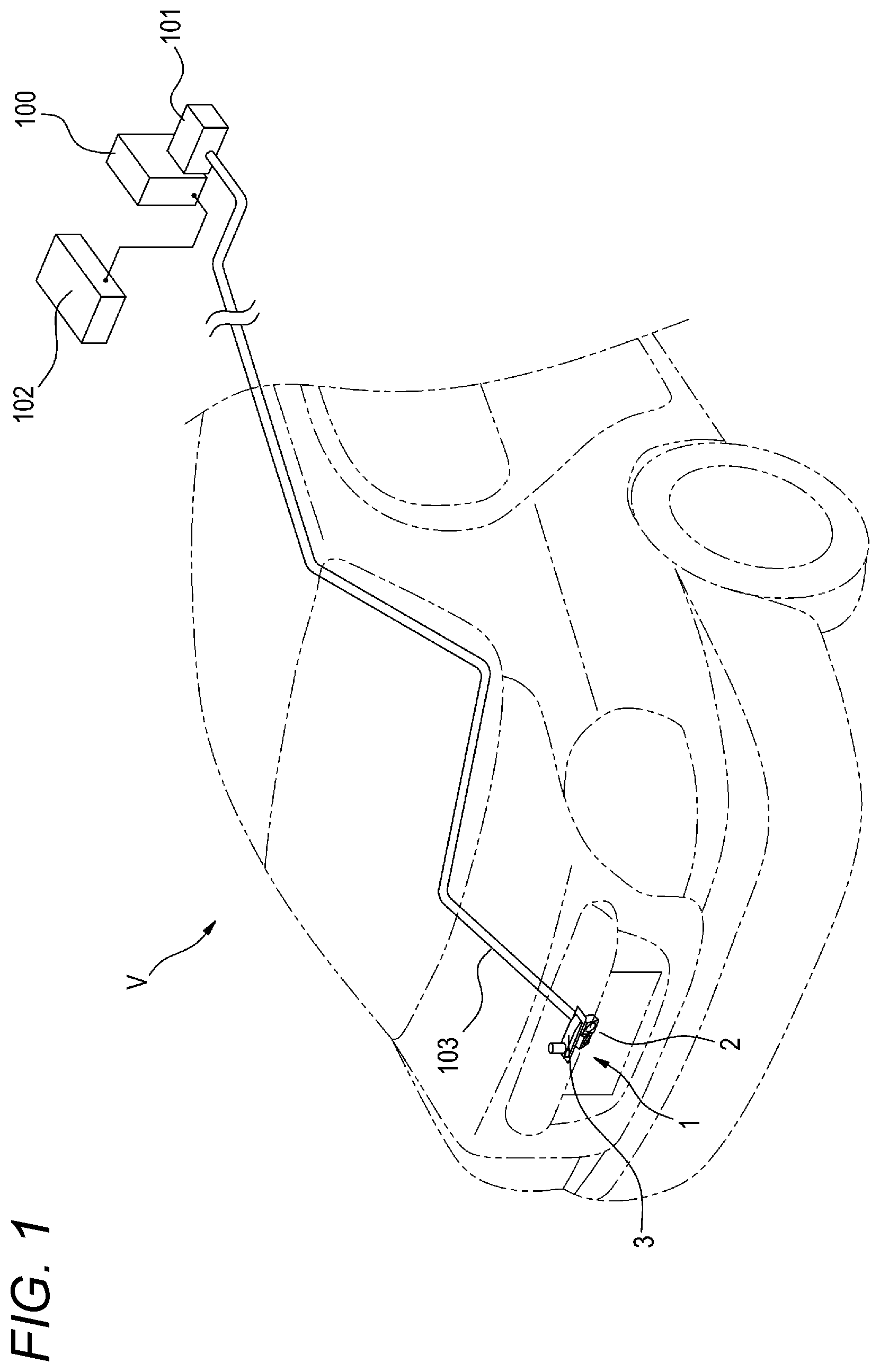 Patent US12157440 — Cleaner for vehicles, bracket for cleaners for vehicles, and cleaner unit for vehicles — Figure 1
