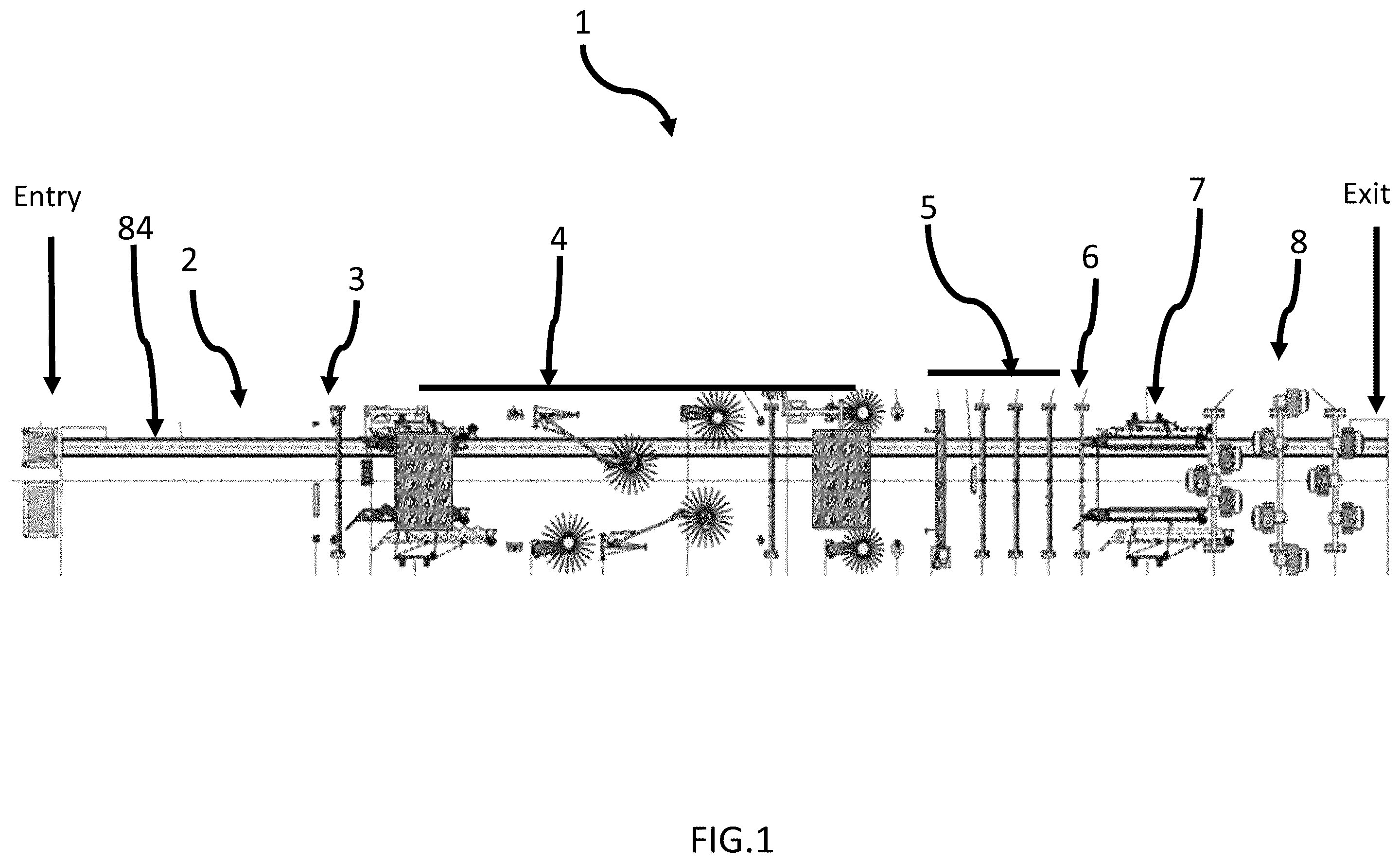 Patent US12157441 — Vehicle wash reverse osmosis system — Figure 1